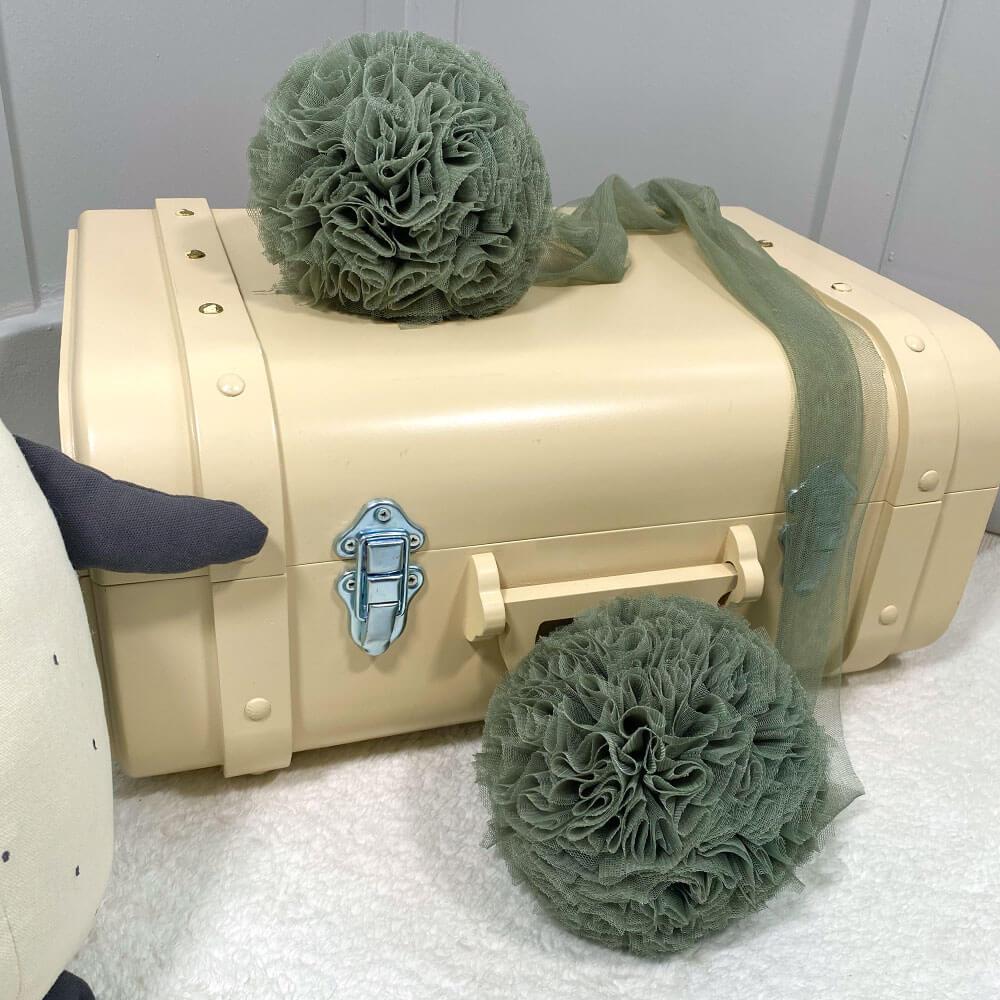 TWIN PONPON-KHAKI GREEN