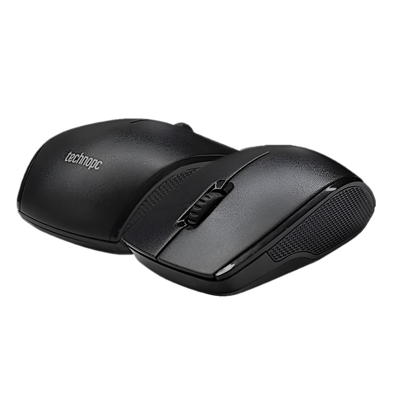 Kablosuz Klavye Mouse Set-Technopc TP-WQ34034 Siyah Q TR 