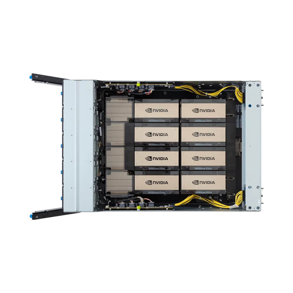 Technopc Pro GPU Server SV1066 2xIntel Xeon Platinum 8558 32x64GB DDR5 RDIMM 3x960TB NVMe SSD 12x15.36TB U.2 NVMe SSD VROC 2x100Gb QSFP28 3000W 80+ Redundant(4+4) PSU Freedos 8U Server