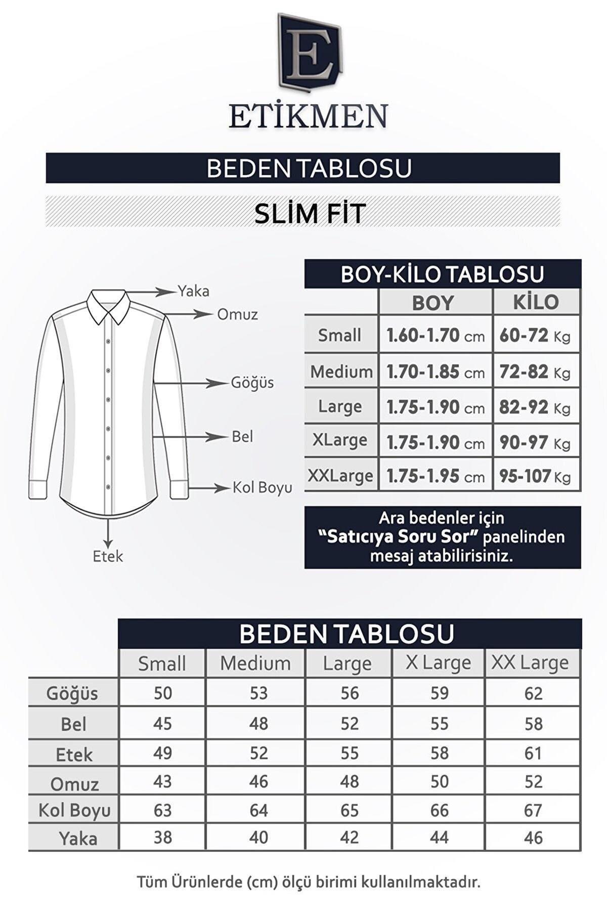 EtikmenBeyaz Kahve Düğmeli Slimfit Hediye Kutulu Erkek GömlekGÖMLEK MODELLERİ
