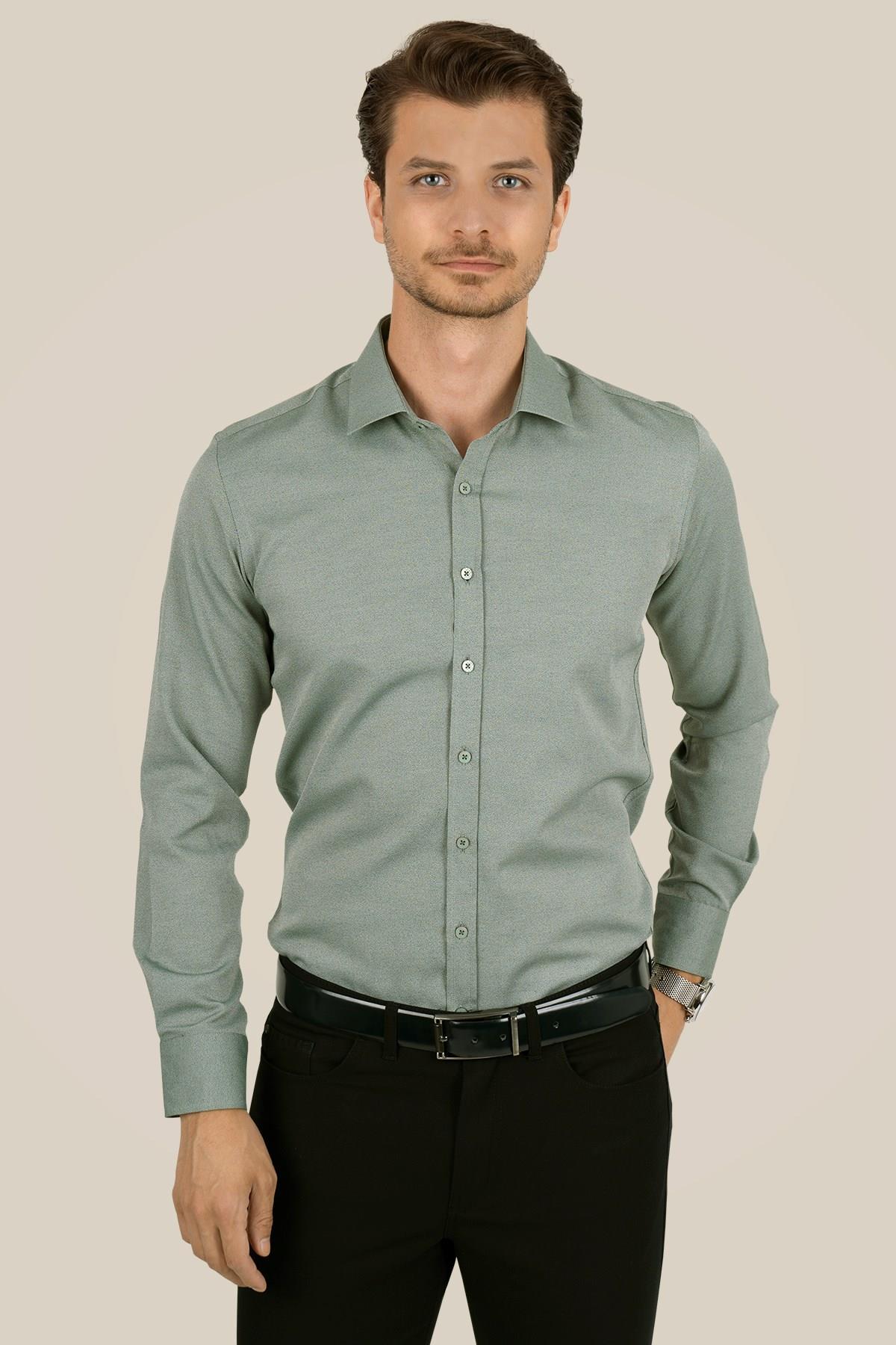 EtikmenSu Yeşili Slimfit Hediye Kutulu Erkek GömlekGÖMLEK MODELLERİ