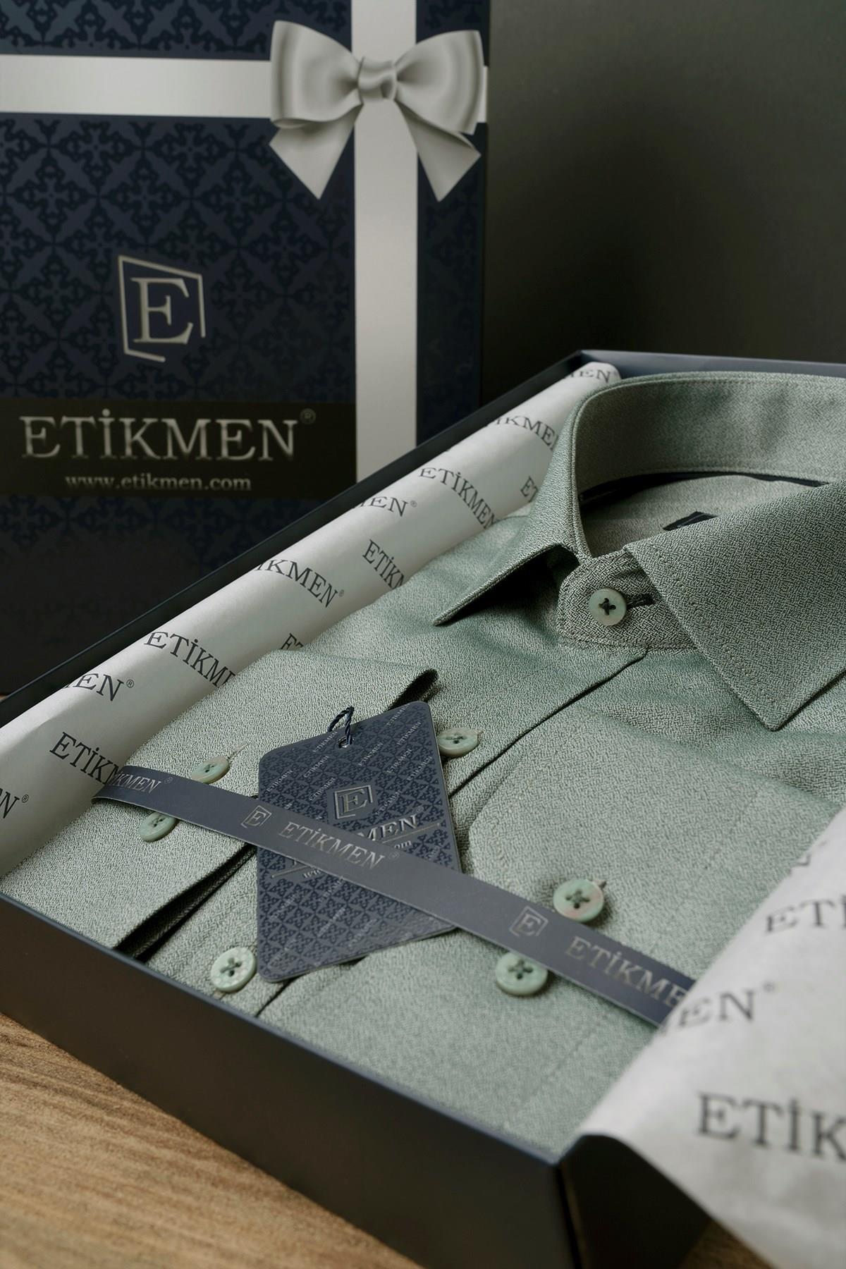 EtikmenSu Yeşili Slimfit Hediye Kutulu Erkek GömlekGÖMLEK MODELLERİ