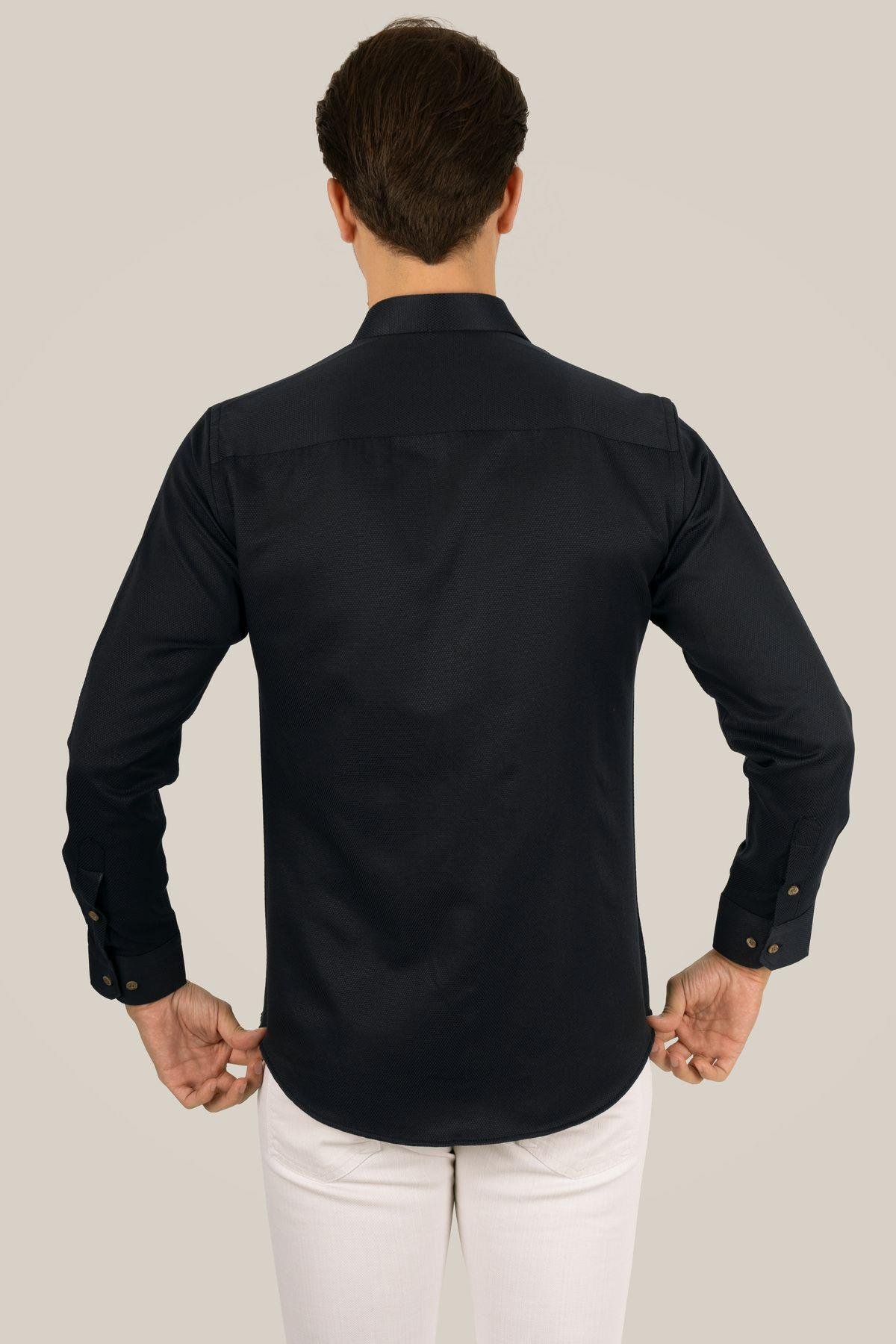 EtikmenSiyah Kahve Düğmeli Slimfit Hediye Kutulu Erkek GömlekKlasik Gömlek Modelleri