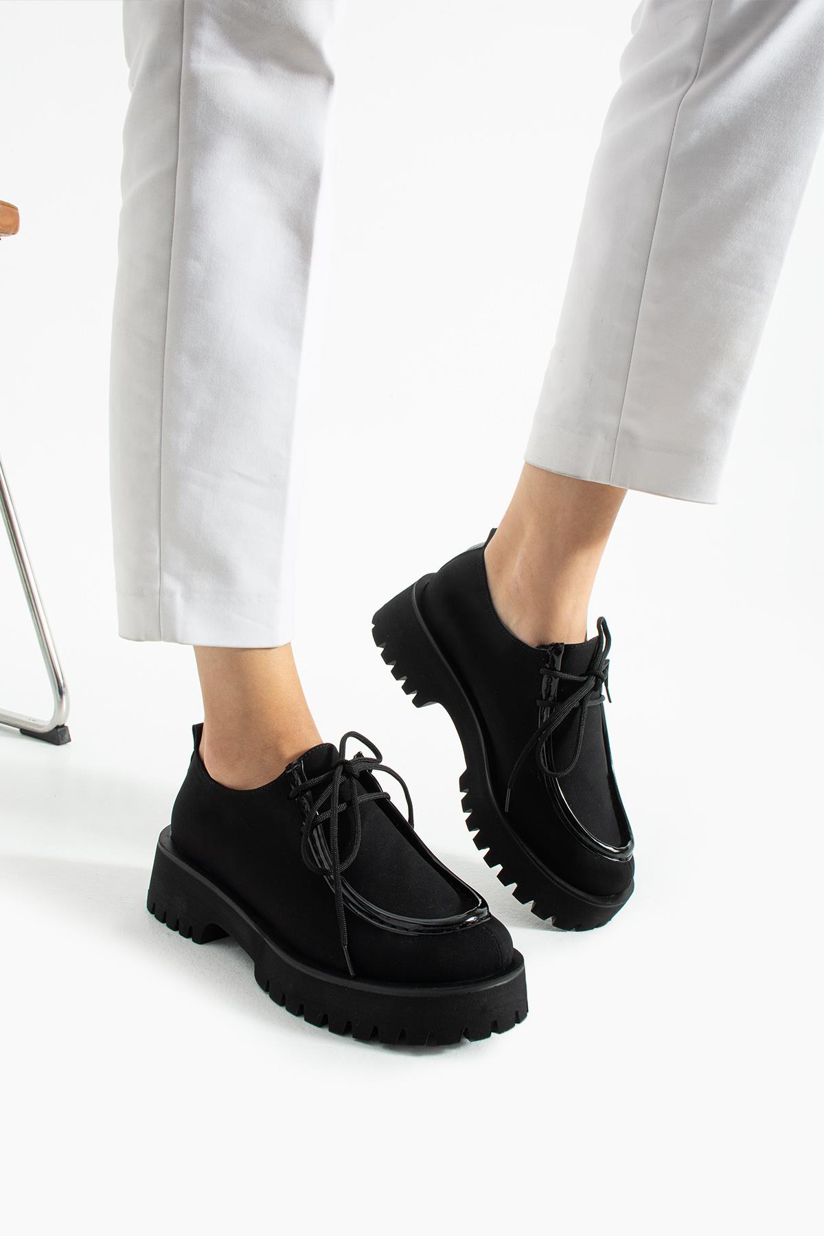Kadın Yüksek Taban Loafer Arden - Siyah