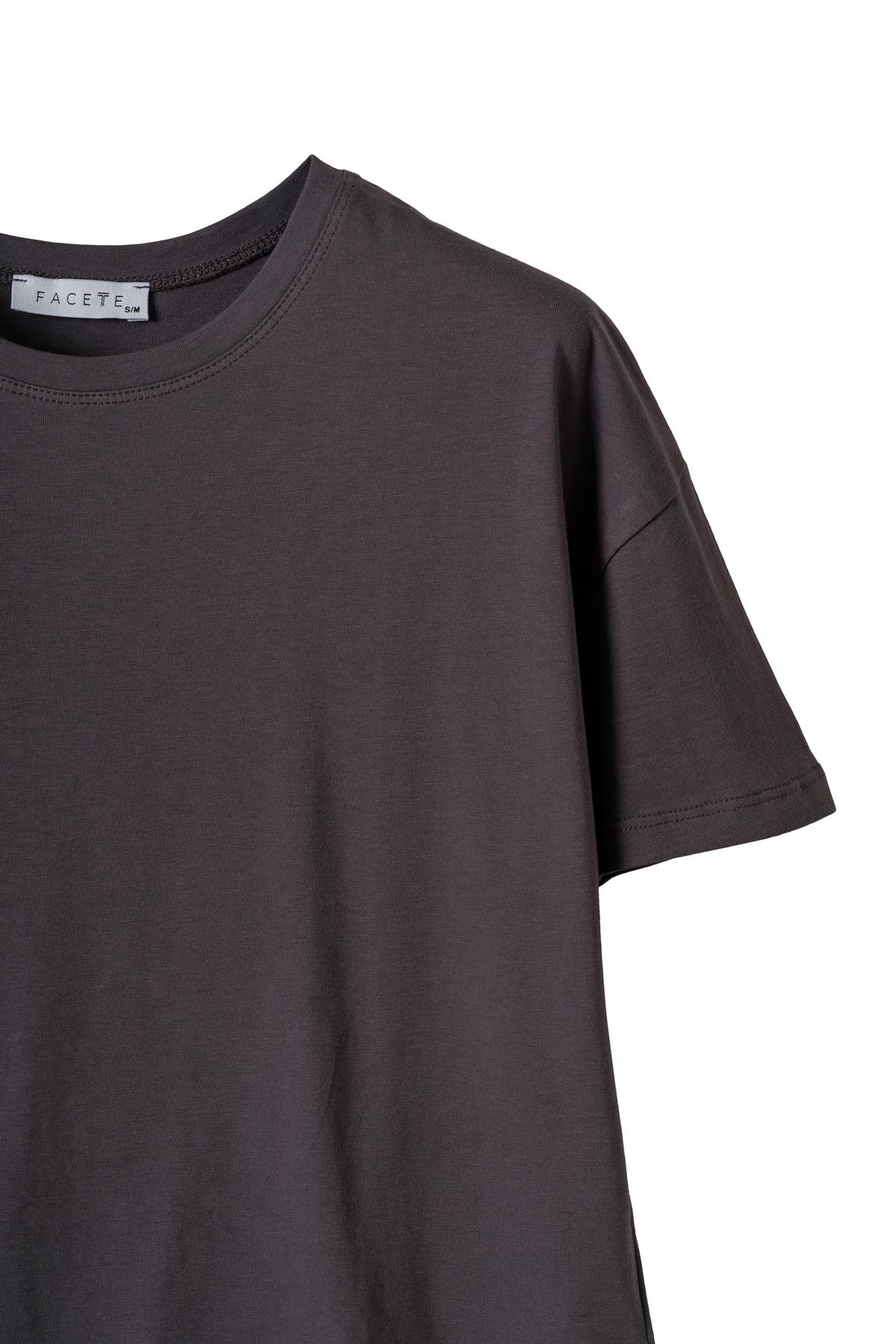 Antrasit Basic Kısa Kol Tişört