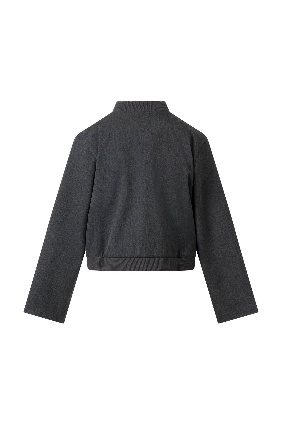 Antrasit Pile Detay Çıtçıtlı Ceket ANTRASİT