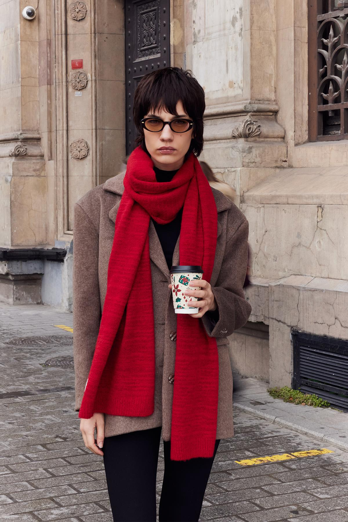 Basic Atkı Kırmızı