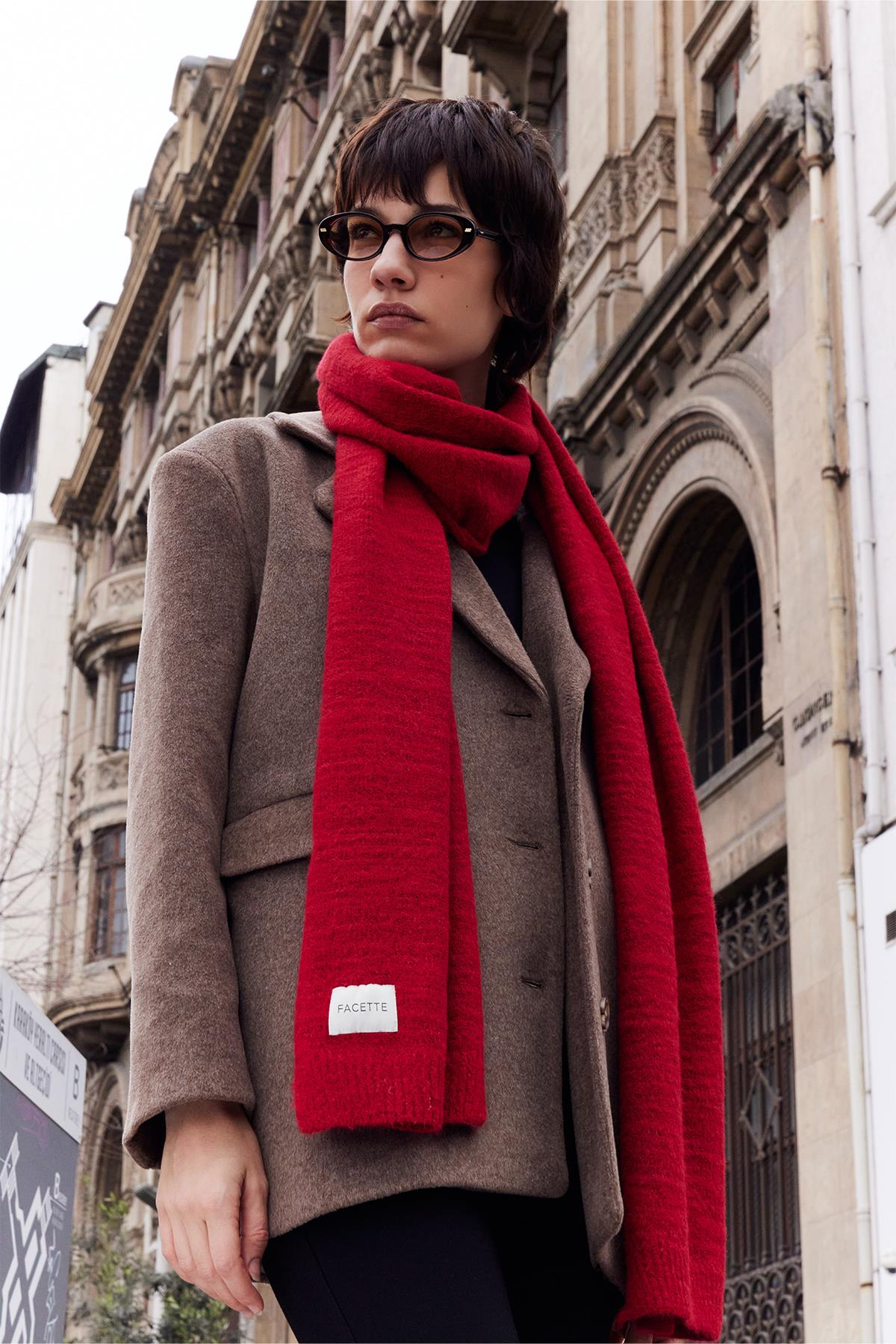 Basic Atkı Kırmızı