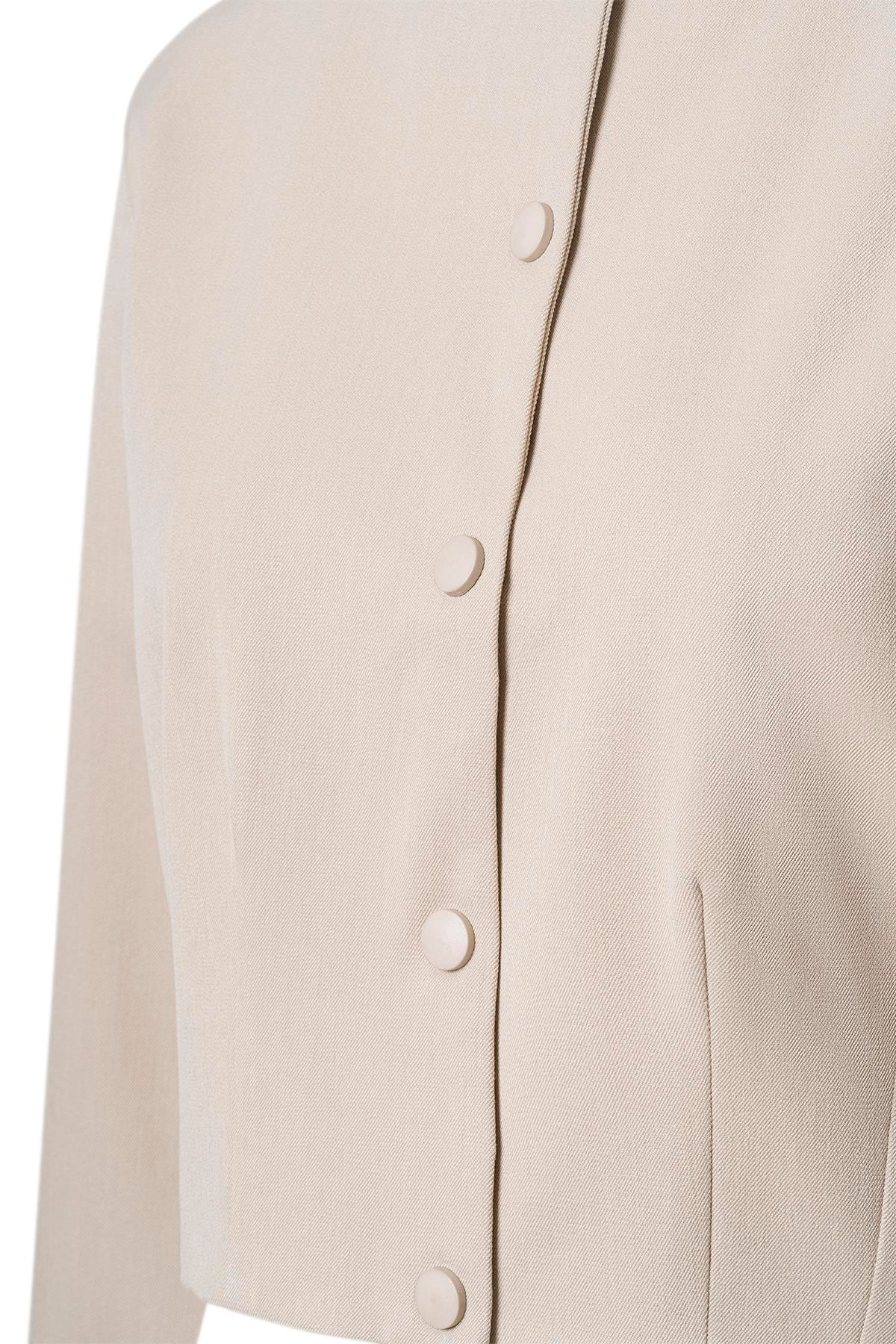 Bej Pile Detay Çıtçıtlı Ceket BEJ