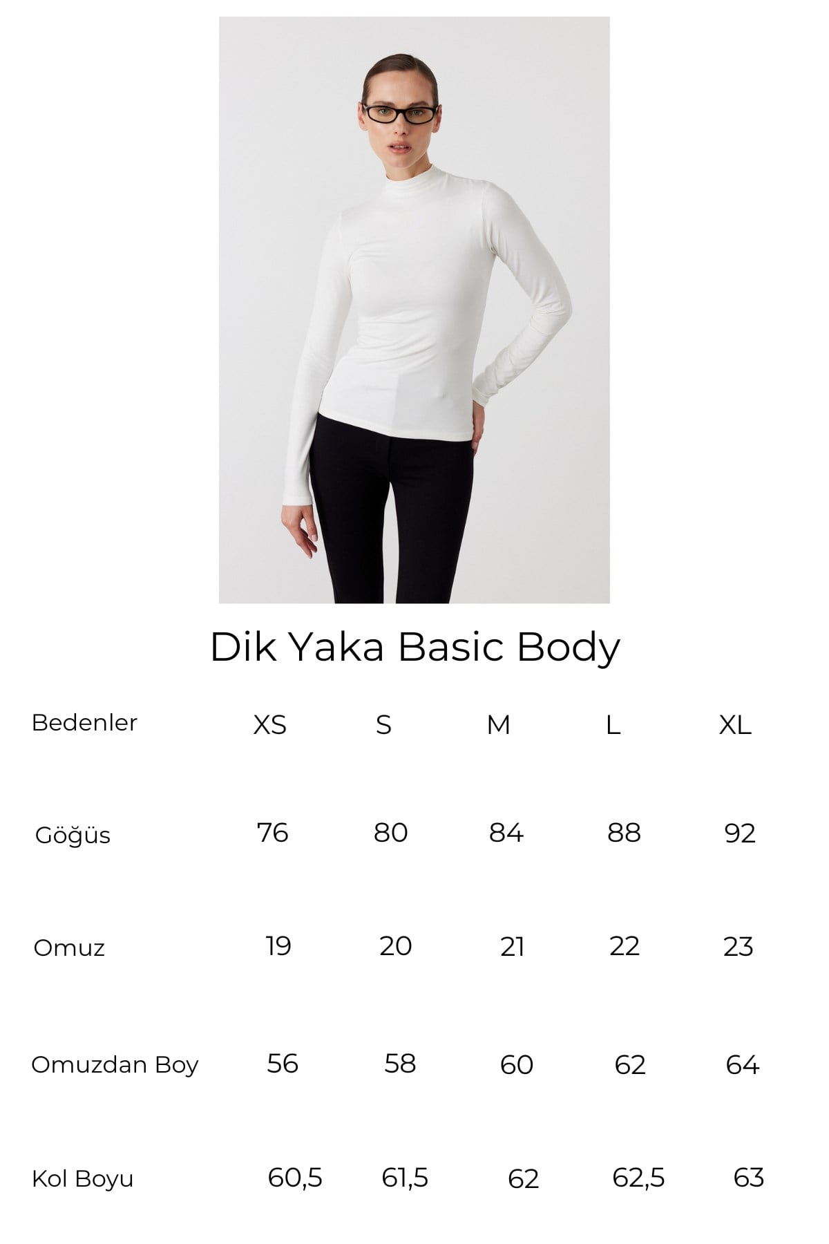 Dik Yaka Basic Body Off White