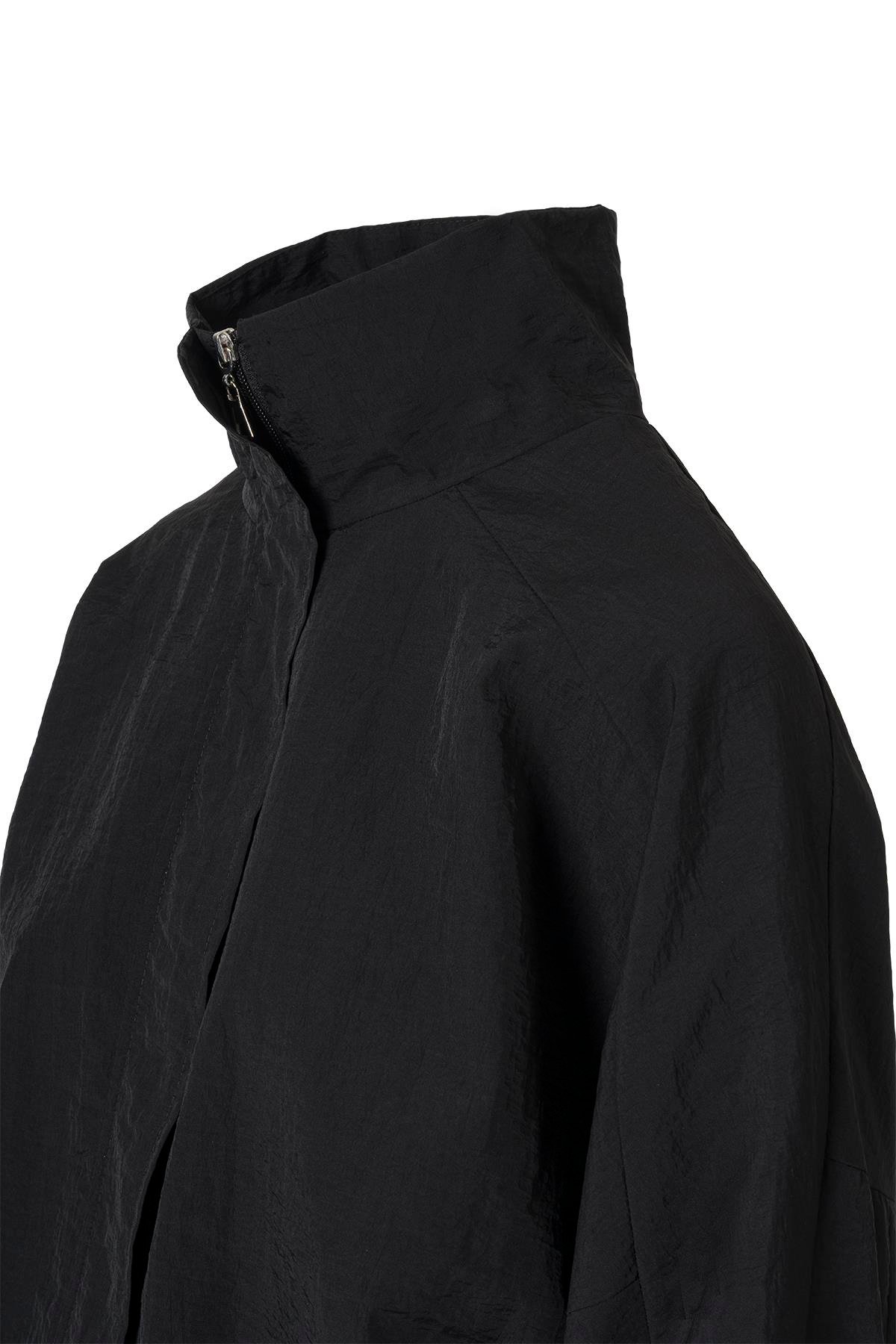 Fermuarlı Oversize Ceket Siyah