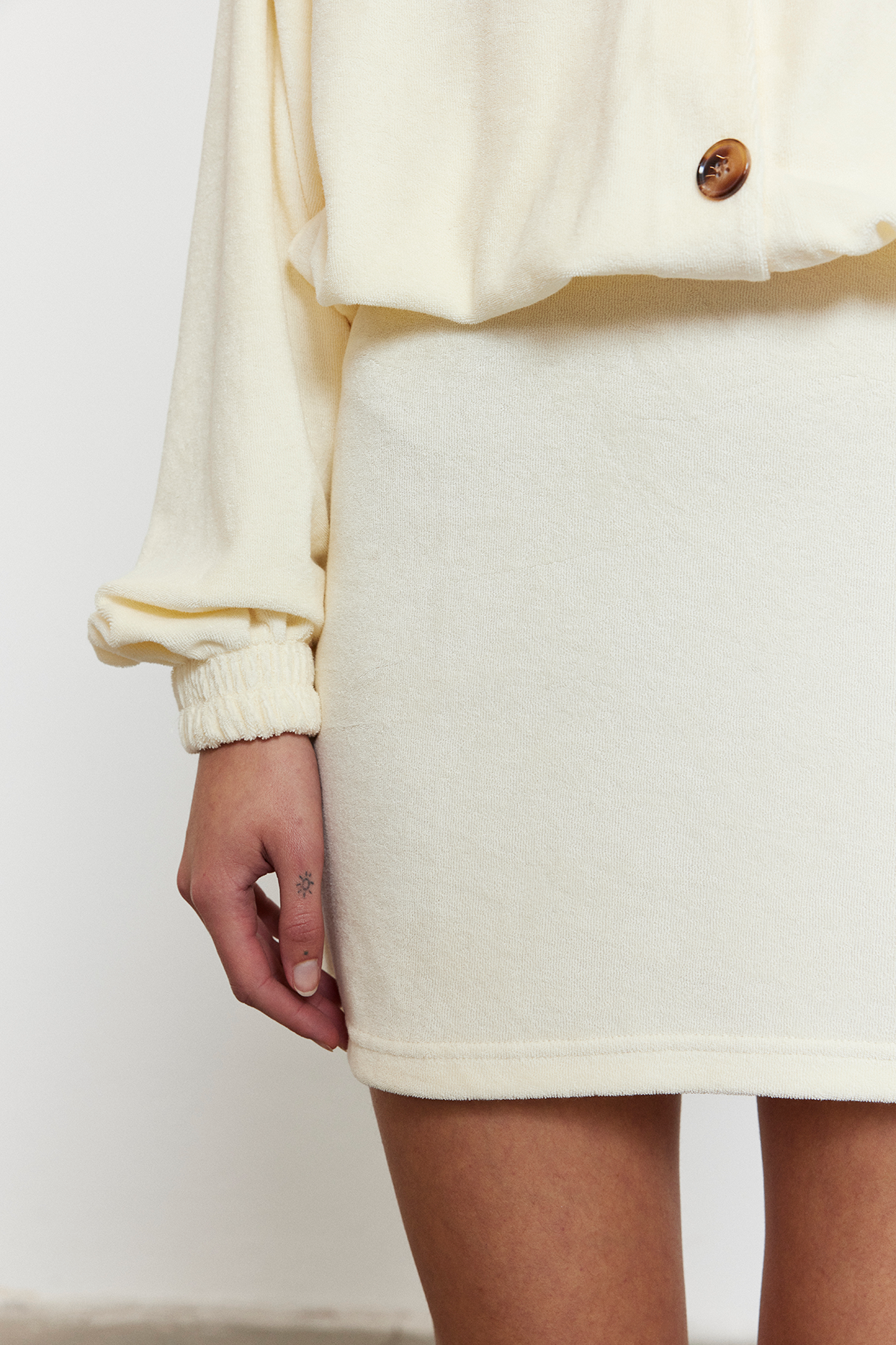 Havlu Kumaş Etek Bej