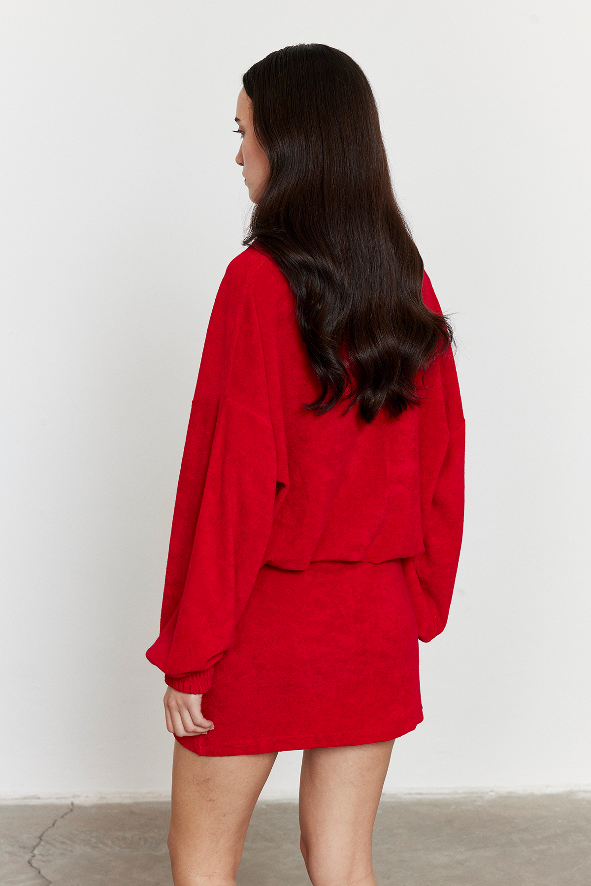 Havlu Kumaş Etek Kırmızı