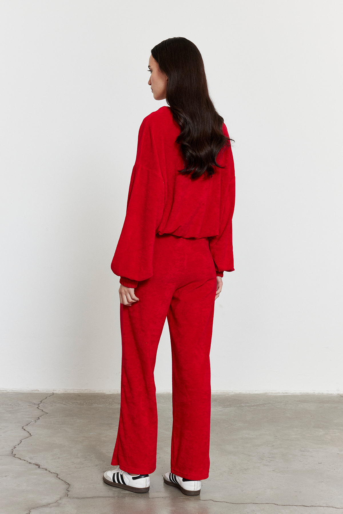 Havlu Kumaş Hırka Kırmızı