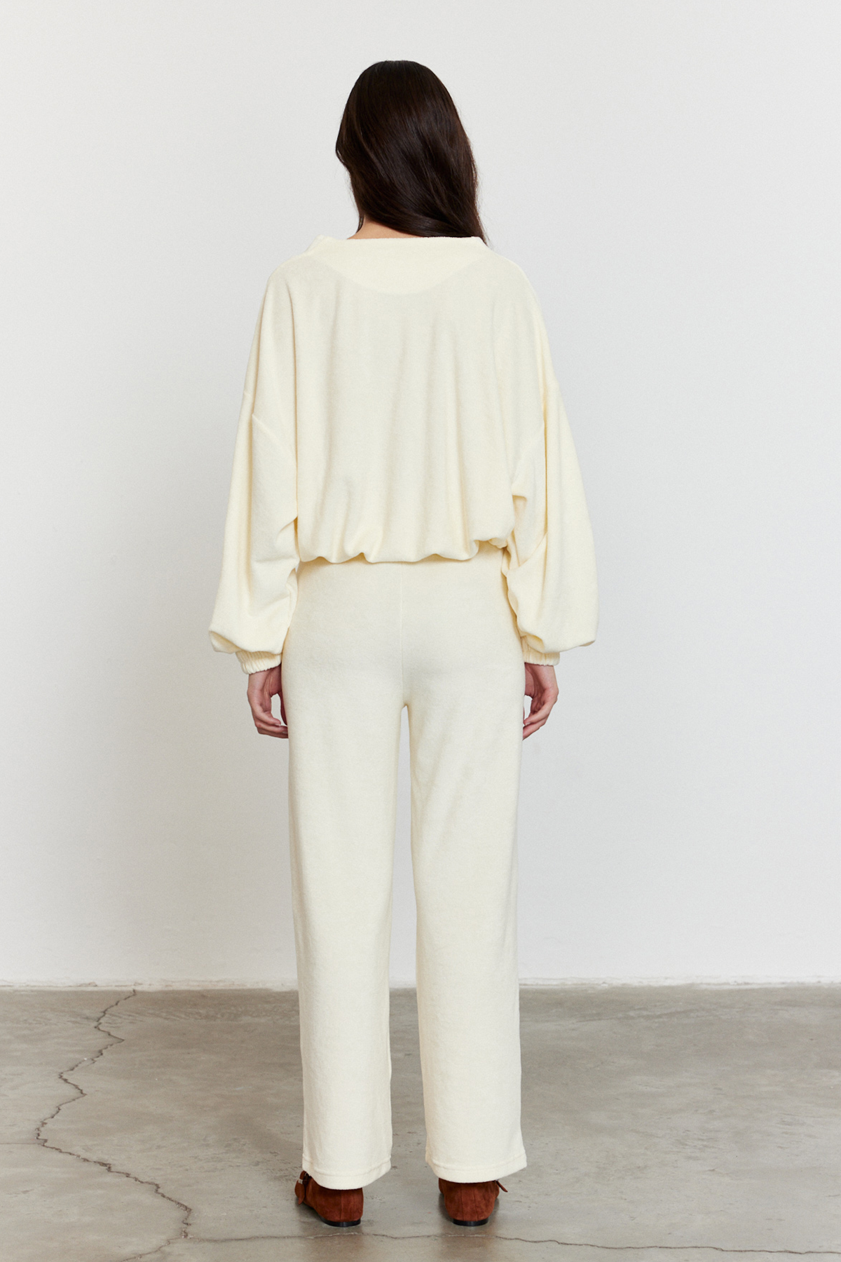 Havlu Kumaş Pantolon Bej