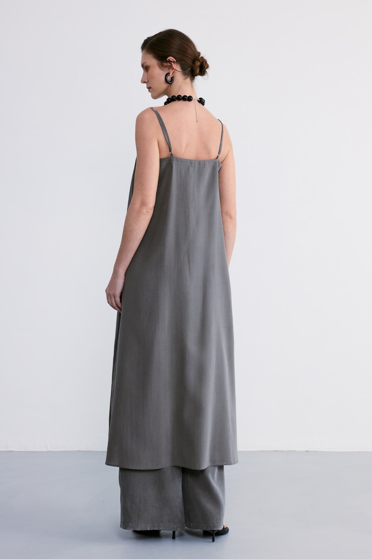 Lace Midi Pelerin Haki