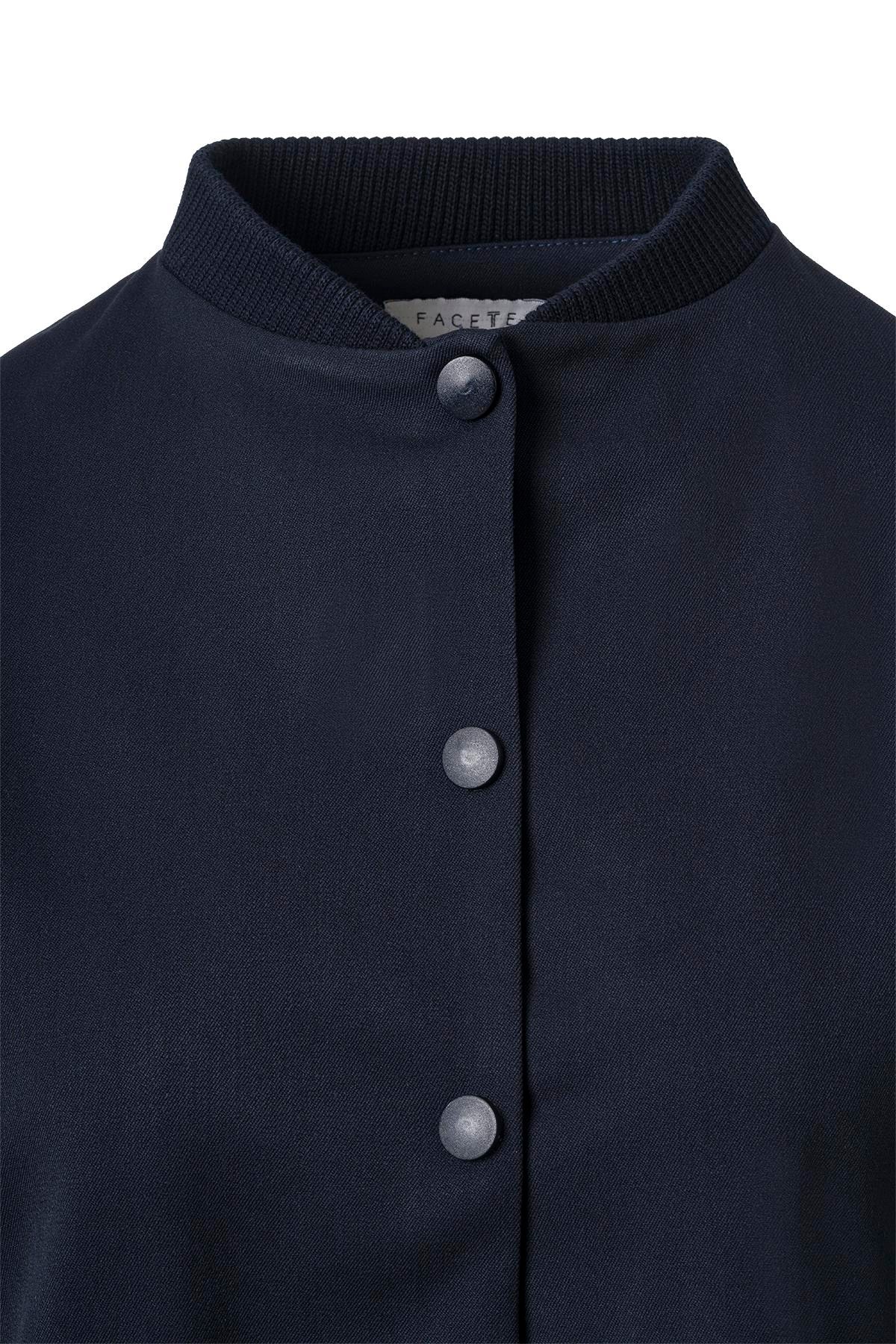 Lacivert Pile Detay Çıtçıtlı Ceket LACİVERT