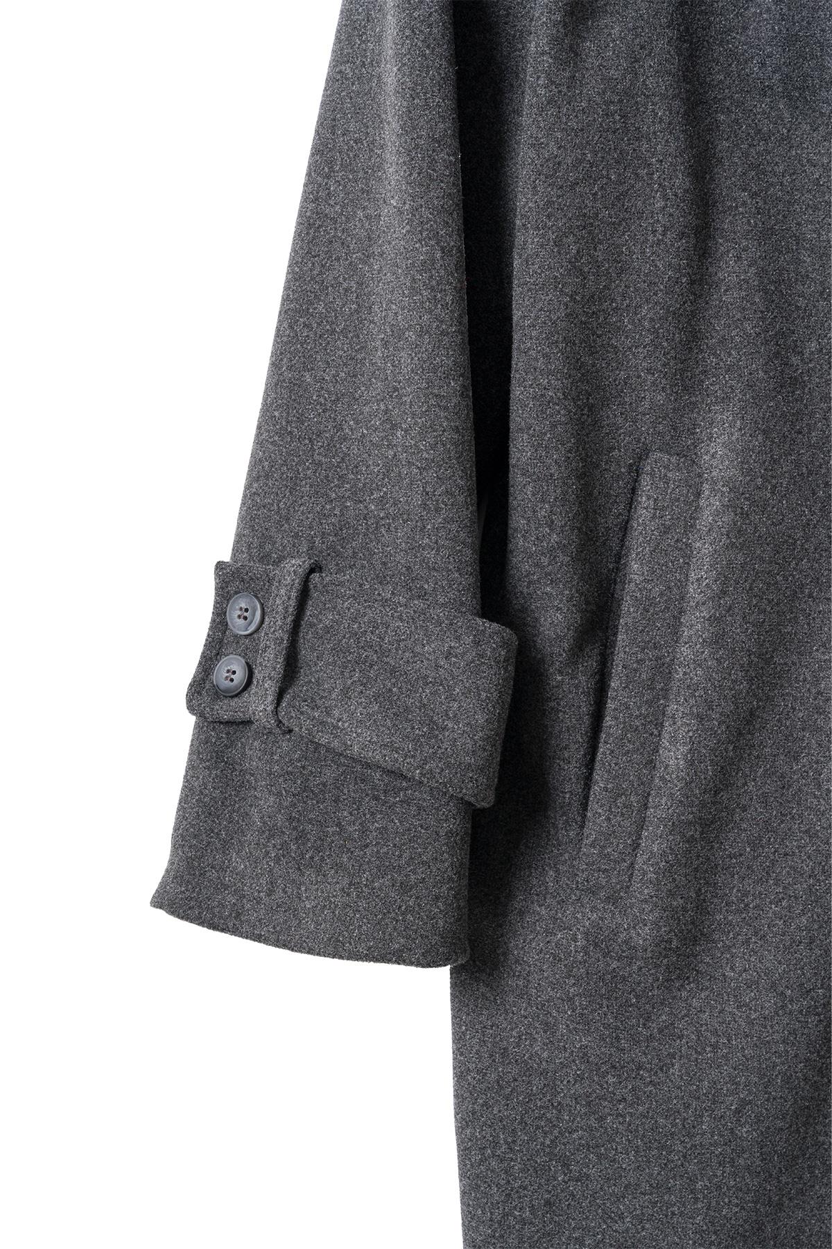 Linea Apoletli Uzun Kaşe Kaban Antrasit