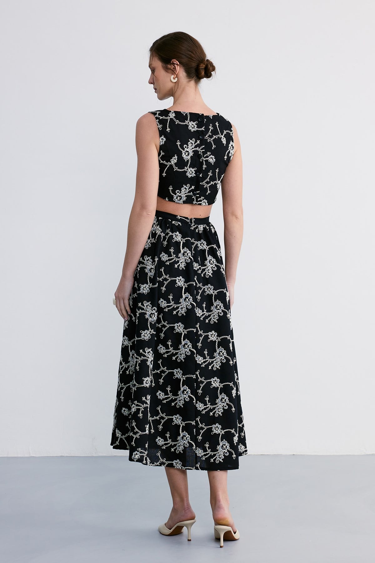 Liora Crop Etek Takım Siyah