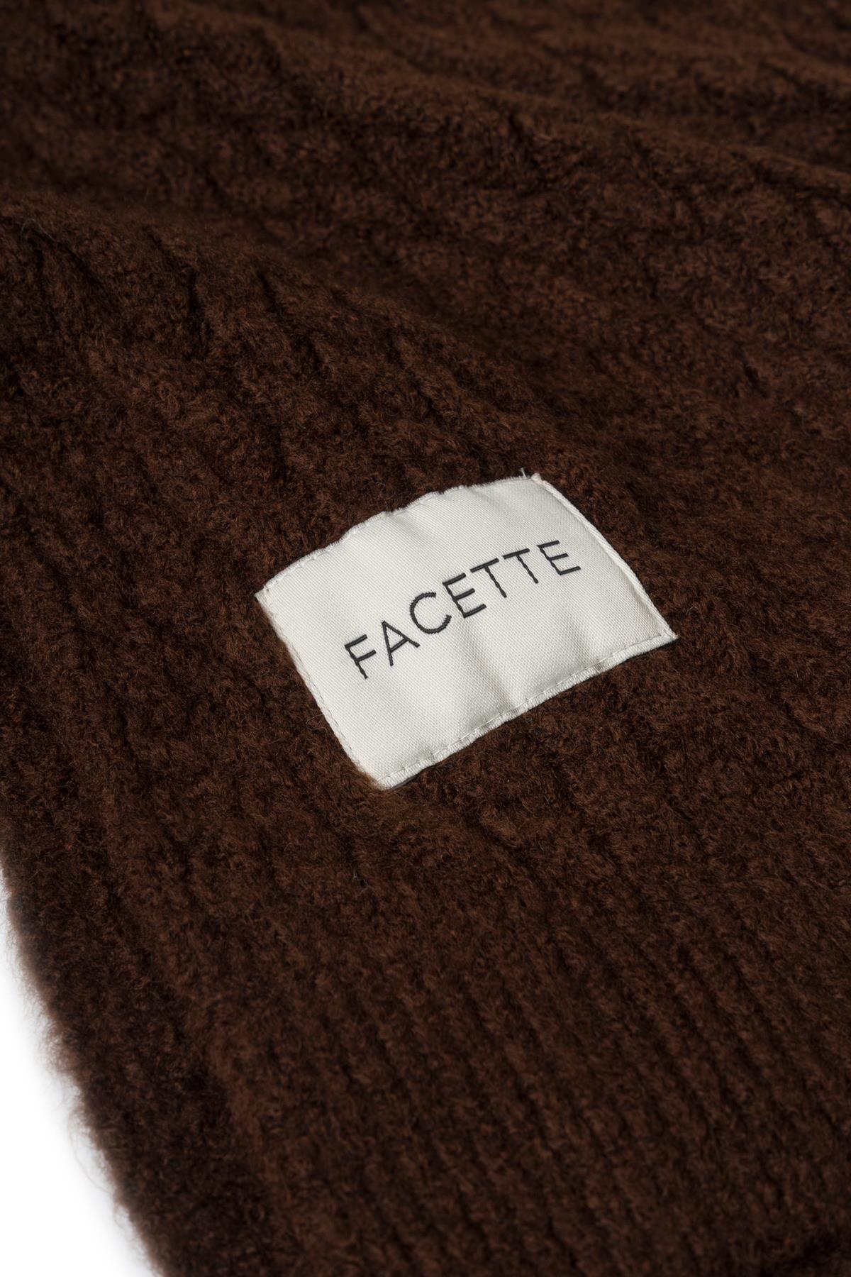 Saç Örgü Atkı Acı Kahve