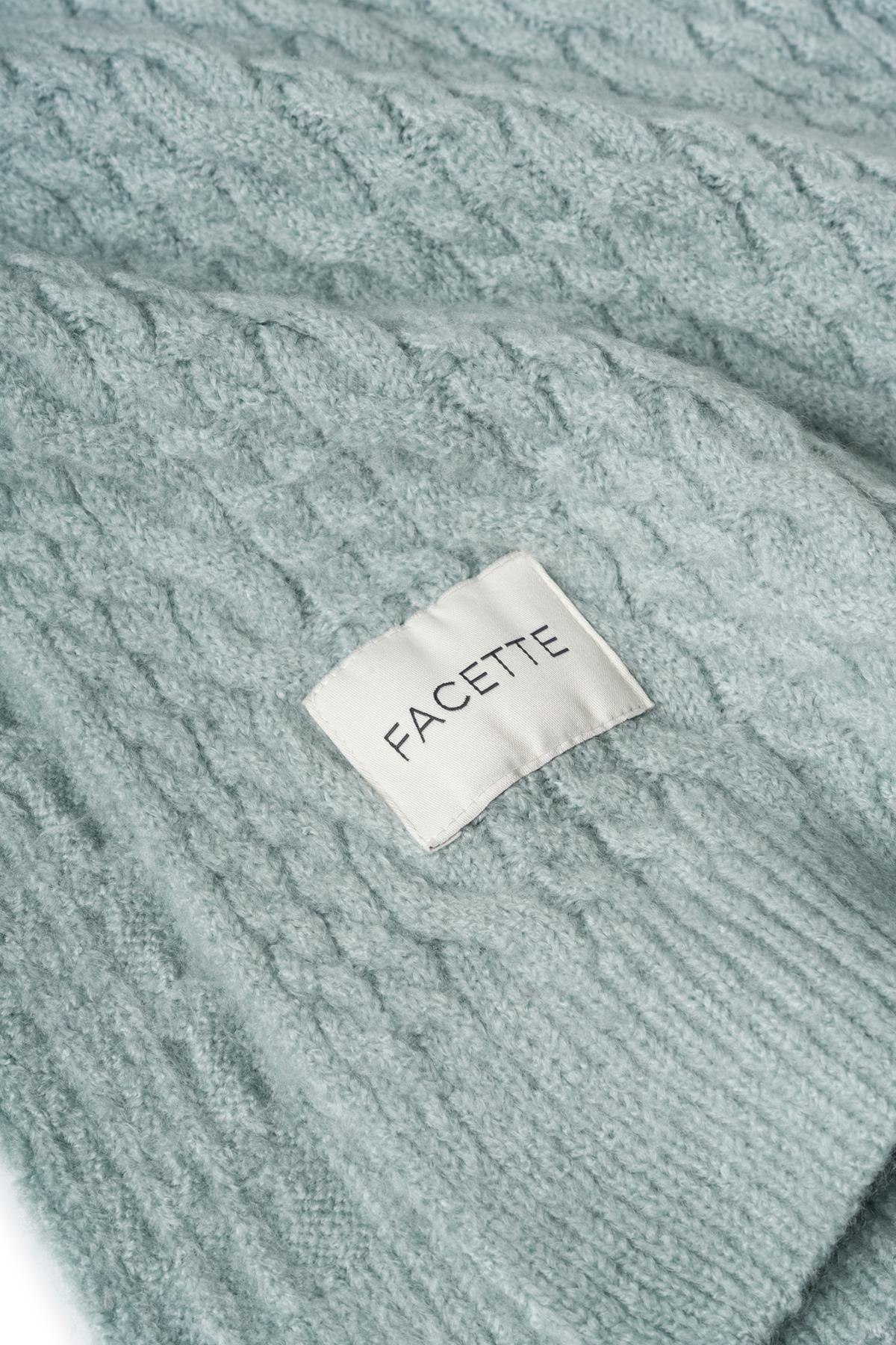 Saç Örgü Atkı Mint