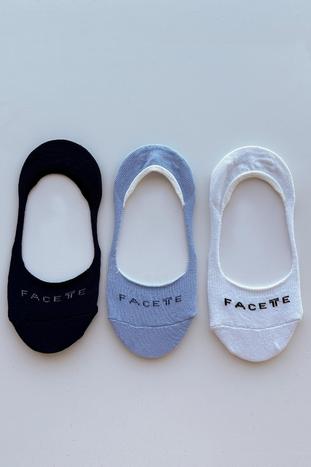 SBM 3 Çift Silikonlu Babet Çorap