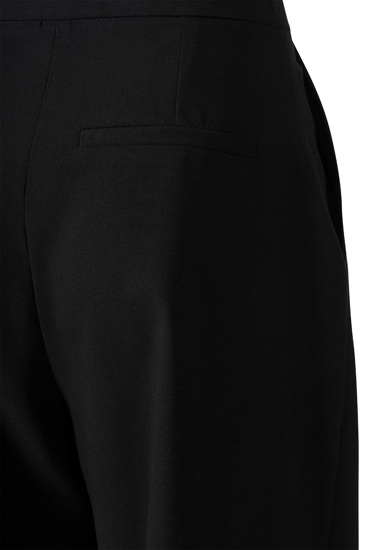 Yandan Bağlamalı Palazzo Pantolon Siyah