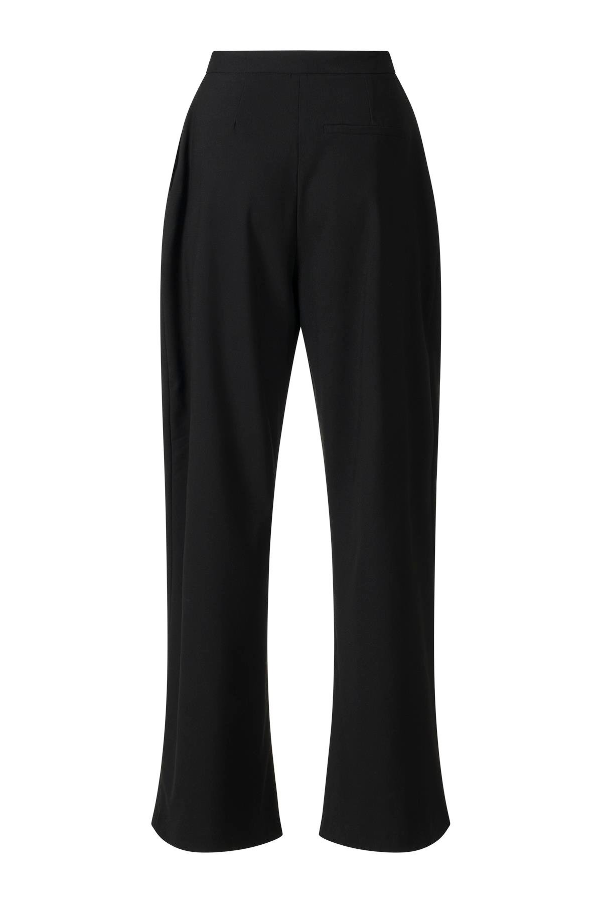 Yandan Bağlamalı Palazzo Pantolon Siyah