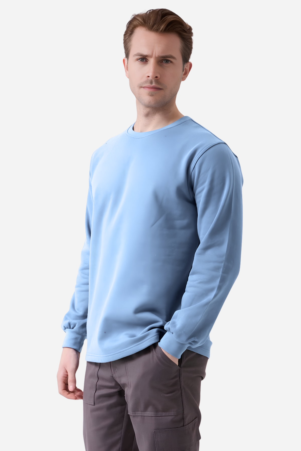 Mert Giyim İş ElbiseleriAçık Mavi Pamuklu Ve Uzun Kollu Kışlık Unisex O/Bisiklet Yaka SweatshirtO Yaka SweatshirtAçık Mavi Pamuklu Ve Uzun Kollu Kışlık Unisex O/Bisiklet Yaka Sweatshirt | Mert Giyim İş Elbiseleri