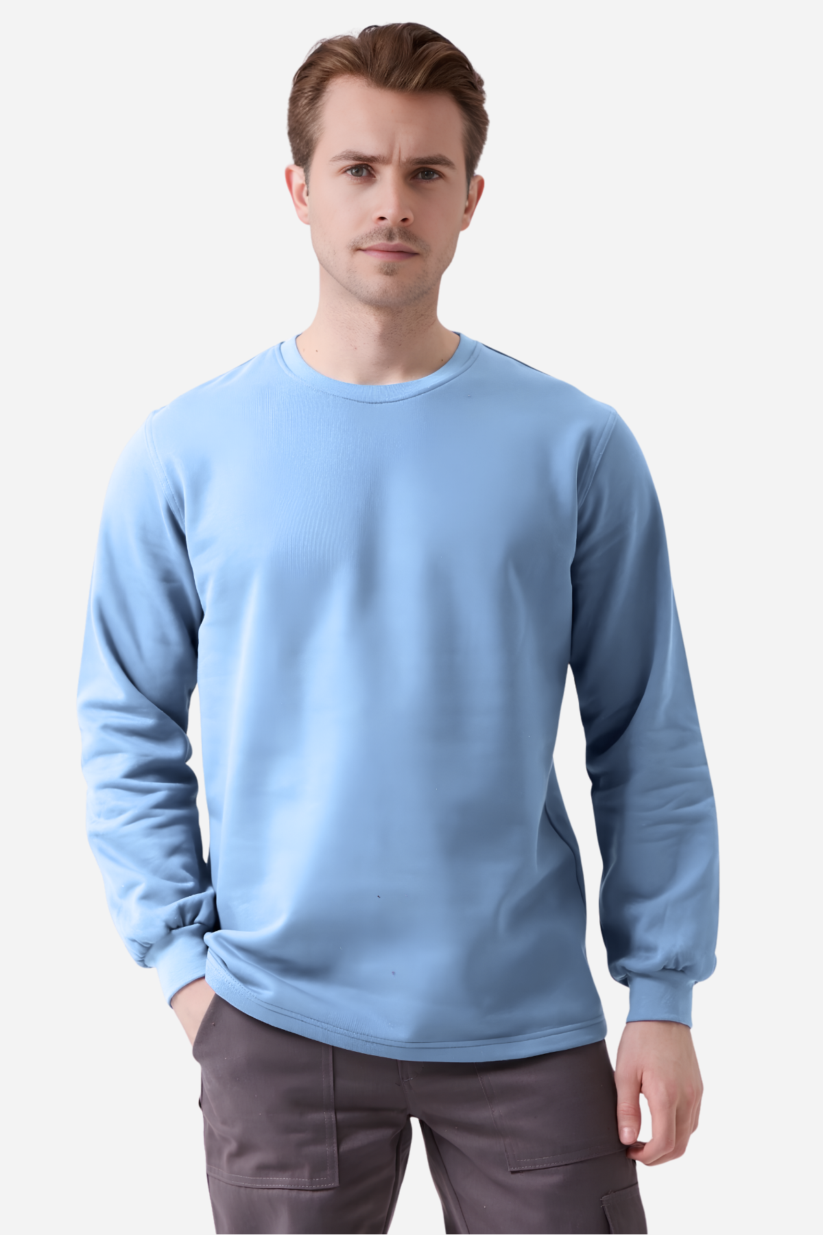 Mert Giyim İş ElbiseleriAçık Mavi Pamuklu Ve Uzun Kollu Kışlık Unisex O/Bisiklet Yaka SweatshirtO Yaka SweatshirtAçık Mavi Pamuklu Ve Uzun Kollu Kışlık Unisex O/Bisiklet Yaka Sweatshirt | Mert Giyim İş Elbiseleri