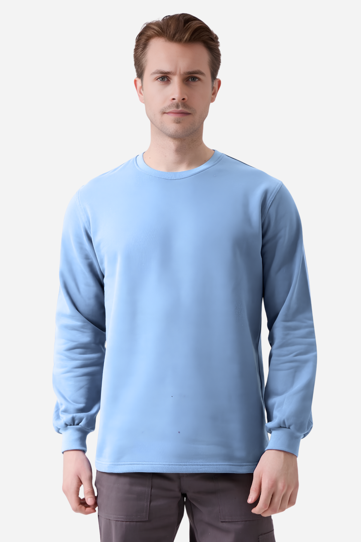 Mert Giyim İş ElbiseleriAçık Mavi Pamuklu Ve Uzun Kollu Kışlık Unisex O/Bisiklet Yaka SweatshirtO Yaka SweatshirtAçık Mavi Pamuklu Ve Uzun Kollu Kışlık Unisex O/Bisiklet Yaka Sweatshirt | Mert Giyim İş Elbiseleri