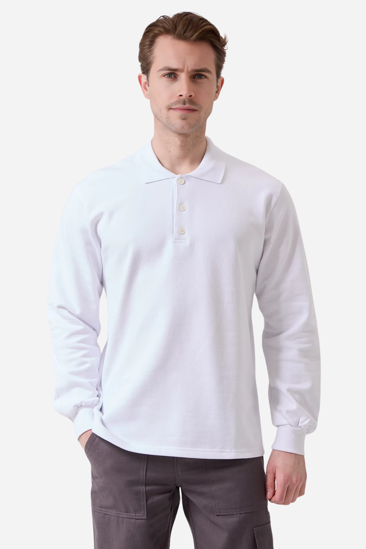 Mert Giyim İş ElbiseleriBeyaz Pamuklu Ve Uzun Kollu Kışlık Unisex Polo Yaka SweatshirtPolo Yaka SweatshirtBeyaz Pamuklu Ve Uzun Kollu Kışlık Unisex Polo Yaka Sweatshirt | Mert Giyim İş Elbiseleri