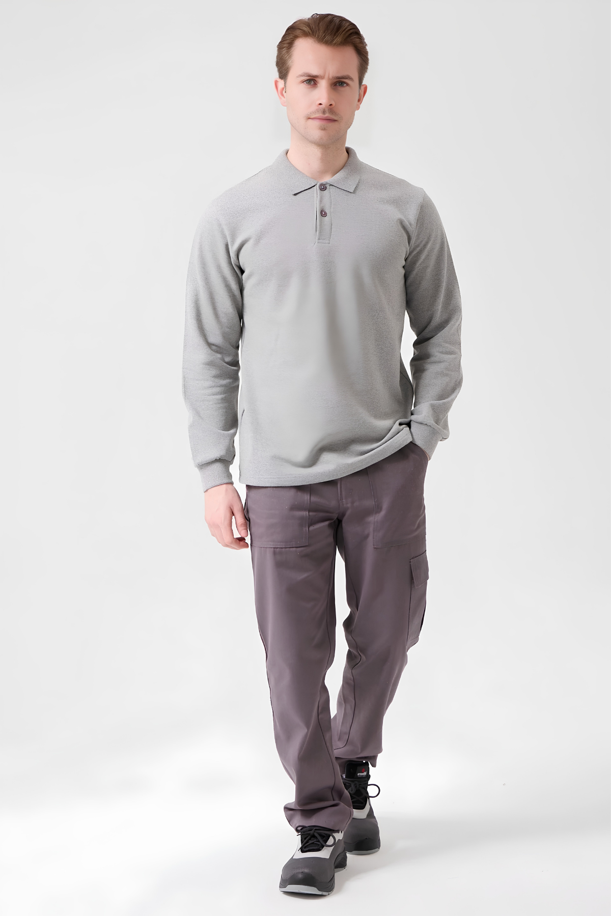 Mert Giyim İş ElbiseleriGri Pamuklu Ve Uzun Kollu Kışlık Unisex Polo Yaka SweatshirtPolo Yaka SweatshirtGri Pamuklu Ve Uzun Kollu Kışlık Unisex Polo Yaka Sweatshirt | Mert Giyim İş Elbiseleri
