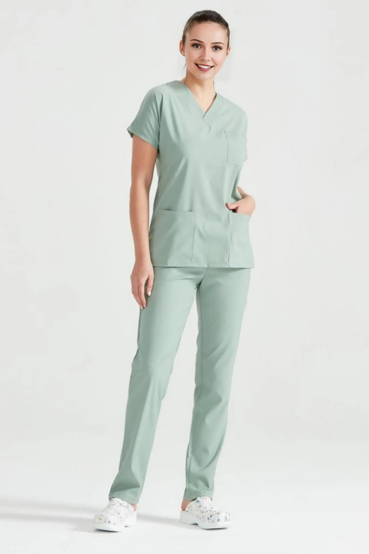 Mert Giyim İş ElbiseleriKüf Yeşili Likralı Medikal Doktor Hemşire Unisex Scrubs Yaka Forma TakımLikralı Scrubs Yaka TakımKüf Yeşili Likralı Medikal Doktor Hemşire Unisex Scrubs Yaka Forma Takım | Mert Giyim İş Elbiseleri