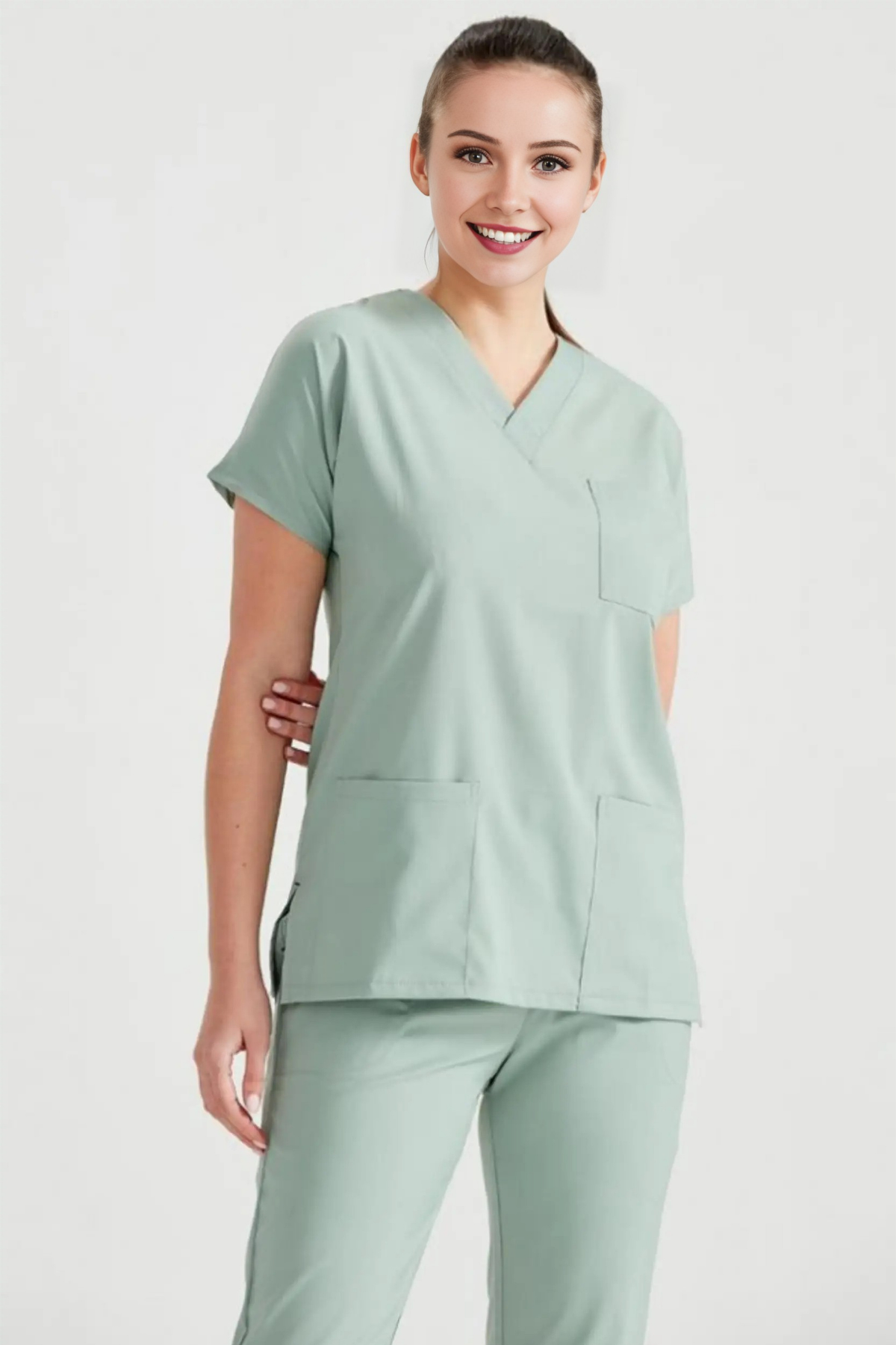 Mert Giyim İş ElbiseleriKüf Yeşili Likralı Medikal Doktor Hemşire Unisex Scrubs Yaka Forma TakımLikralı Scrubs Yaka TakımKüf Yeşili Likralı Medikal Doktor Hemşire Unisex Scrubs Yaka Forma Takım | Mert Giyim İş Elbiseleri