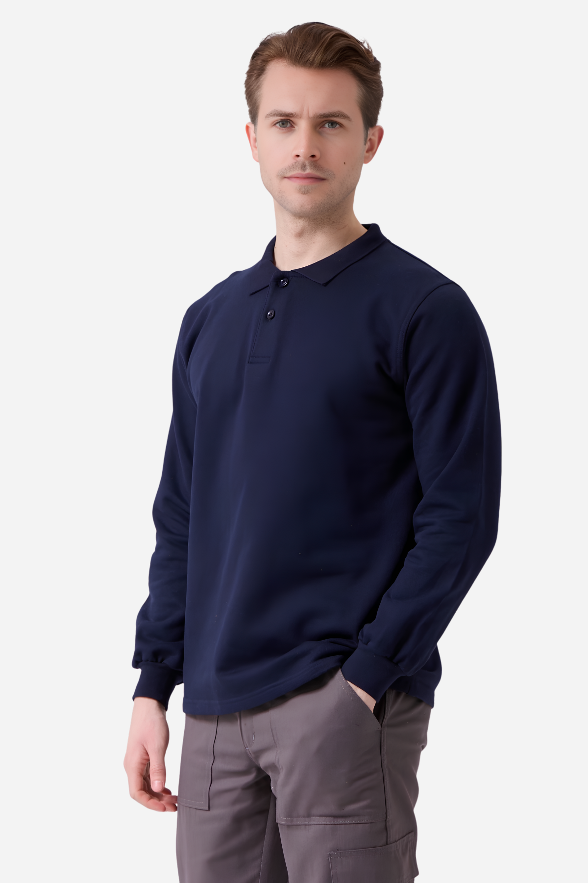 Mert Giyim İş ElbiseleriLacivert Pamuklu Ve Uzun Kollu Kışlık Unisex Polo Yaka TişörtPolo Yaka SweatshirtLacivert Pamuklu Ve Uzun Kollu Kışlık Unisex Polo Yaka Tişört | Mert Giyim İş Elbiseleri
