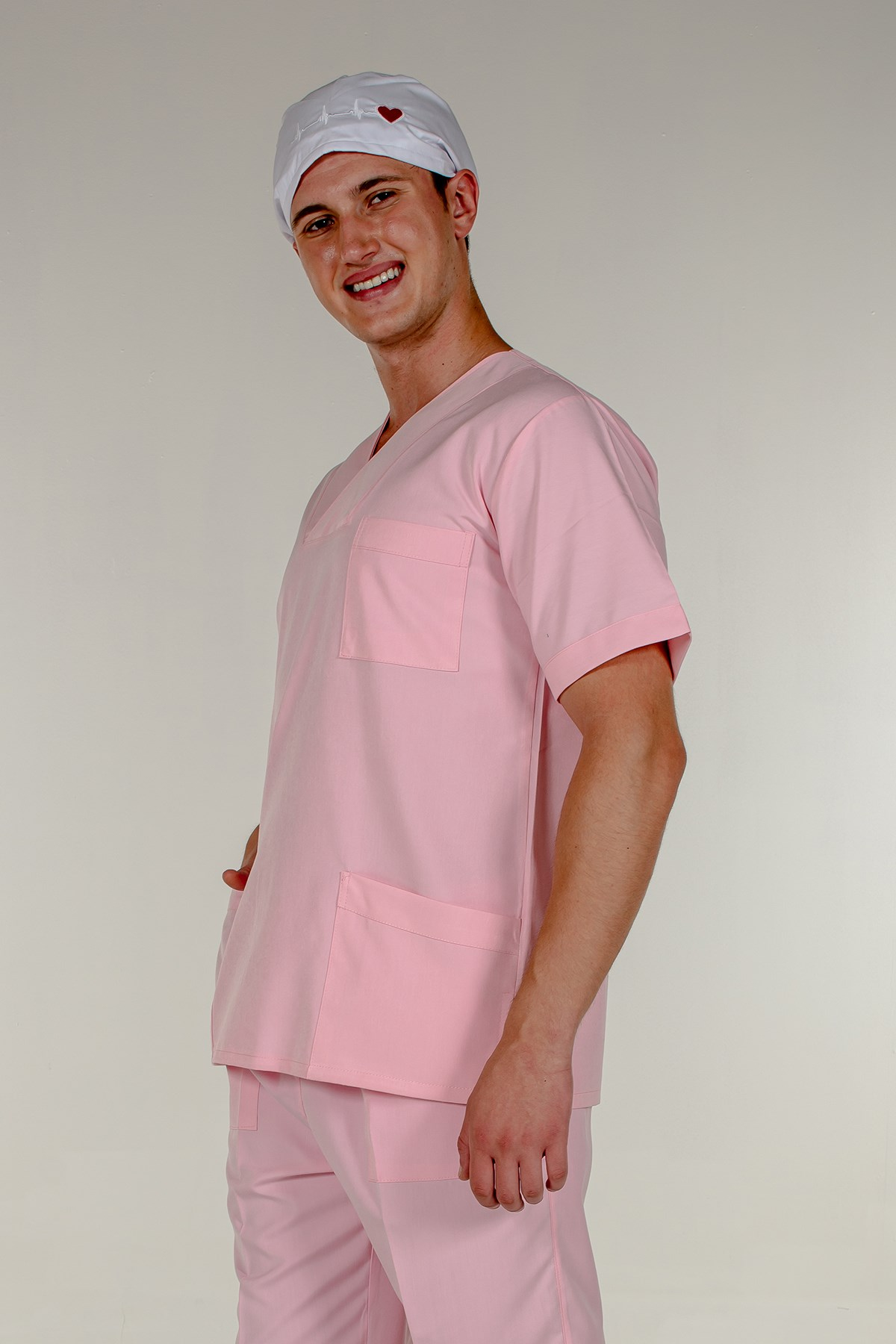 Mert Giyim İş ElbiseleriPembe Doktor Hemşire Tek Üst Erkek Cerrahi FormaCerrahi Forma - Tek ÜstPembe Erkek Cerrahi Forma | Mert Giyim İş Elbiseleri