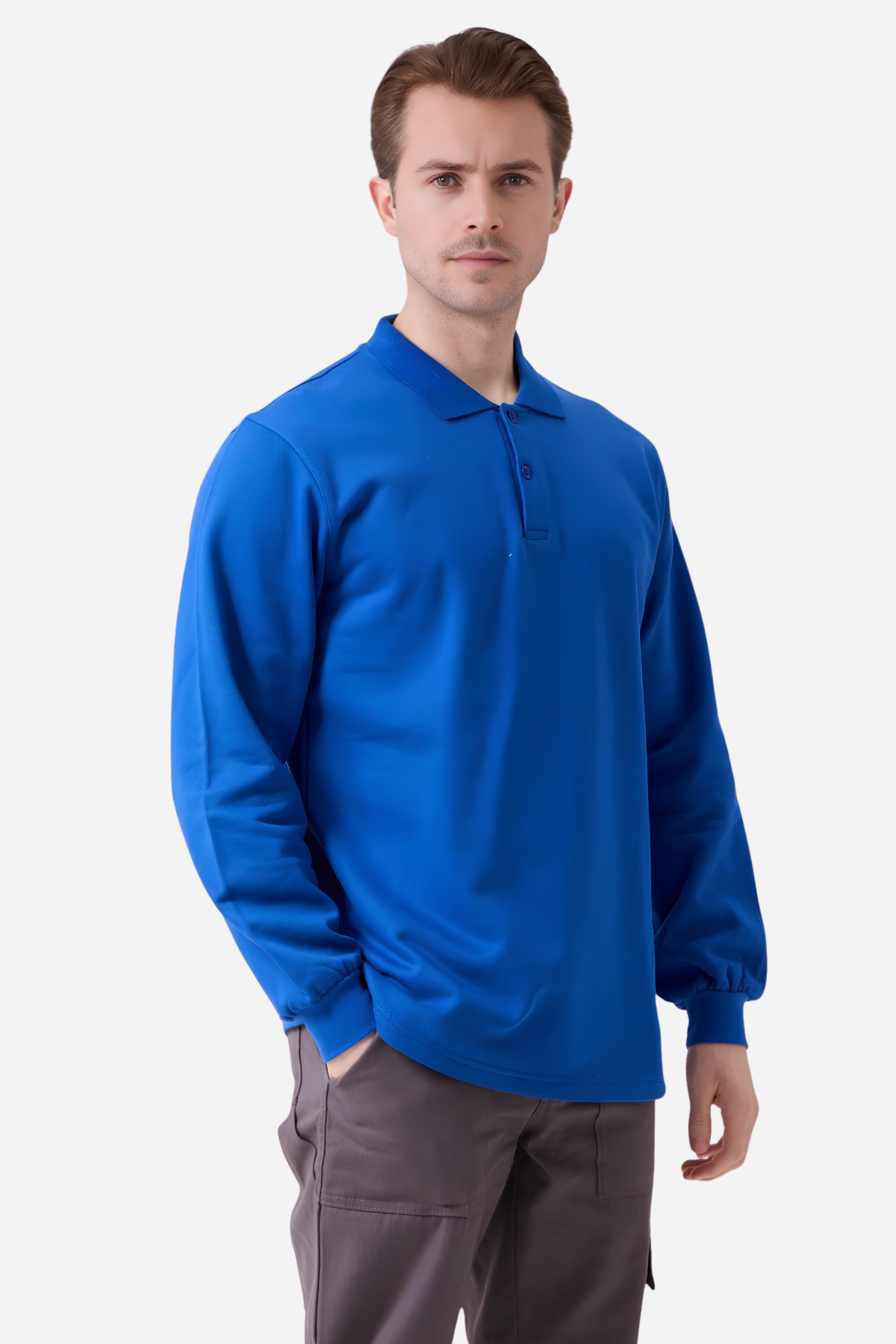 Mert Giyim İş ElbiseleriSaks Mavi Pamuklu Ve Uzun Kollu Kışlık Unisex Polo Yaka TişörtPolo Yaka SweatshirtSaks Mavi Pamuklu Ve Uzun Kollu Kışlık Unisex Polo Yaka Tişört | Mert Giyim İş Elbiseleri