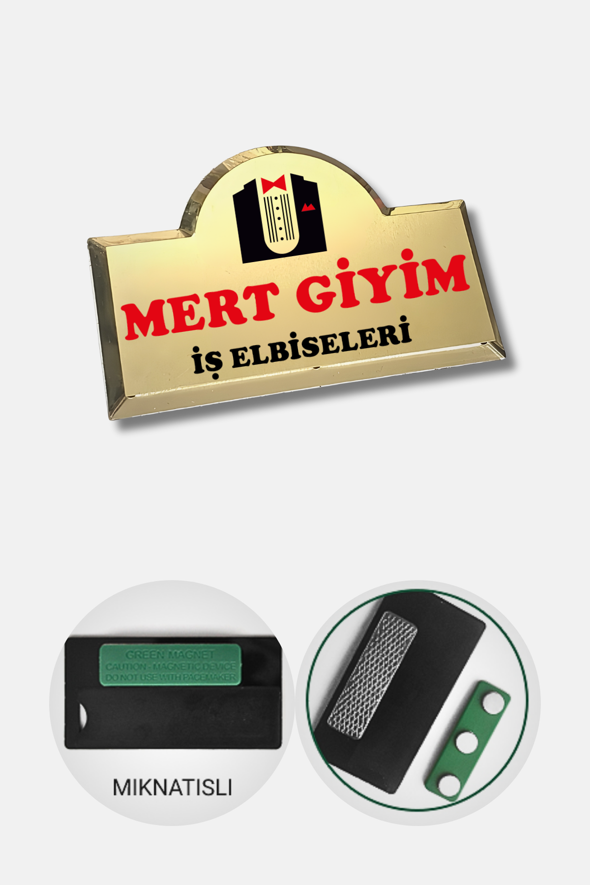 Mert Giyim İş ElbiseleriYaka Kartı Ve İsimliği No:15Garson AksesuarlarıYaka Kartı Ve İsimliği No:15 | Mert Giyim İş Elbiseleri