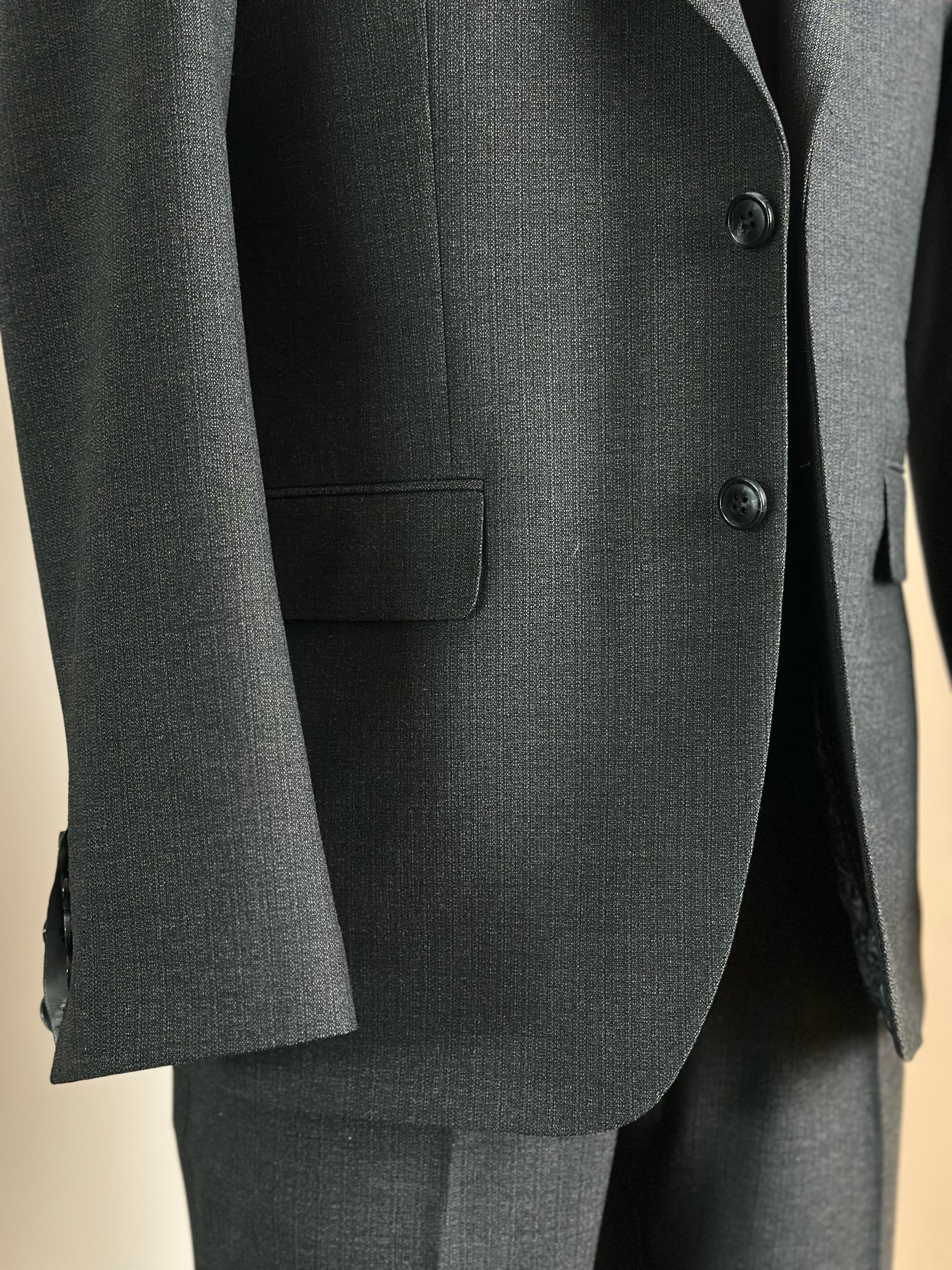 Erkek Slim Fit Antrasit Renk Takım Elbise