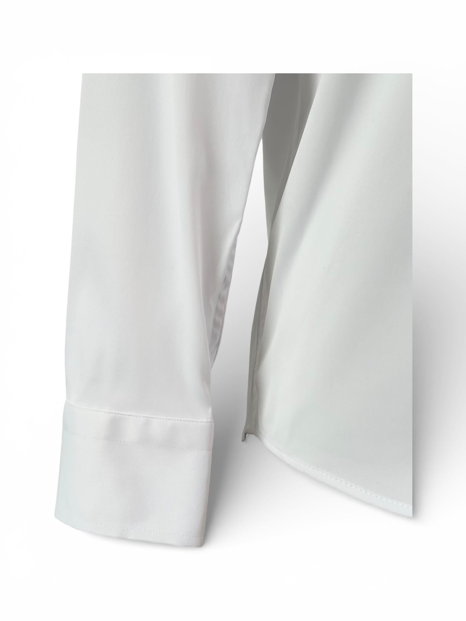 Erkek Slim Fit Beyaz Renk Klasik Gömlek
