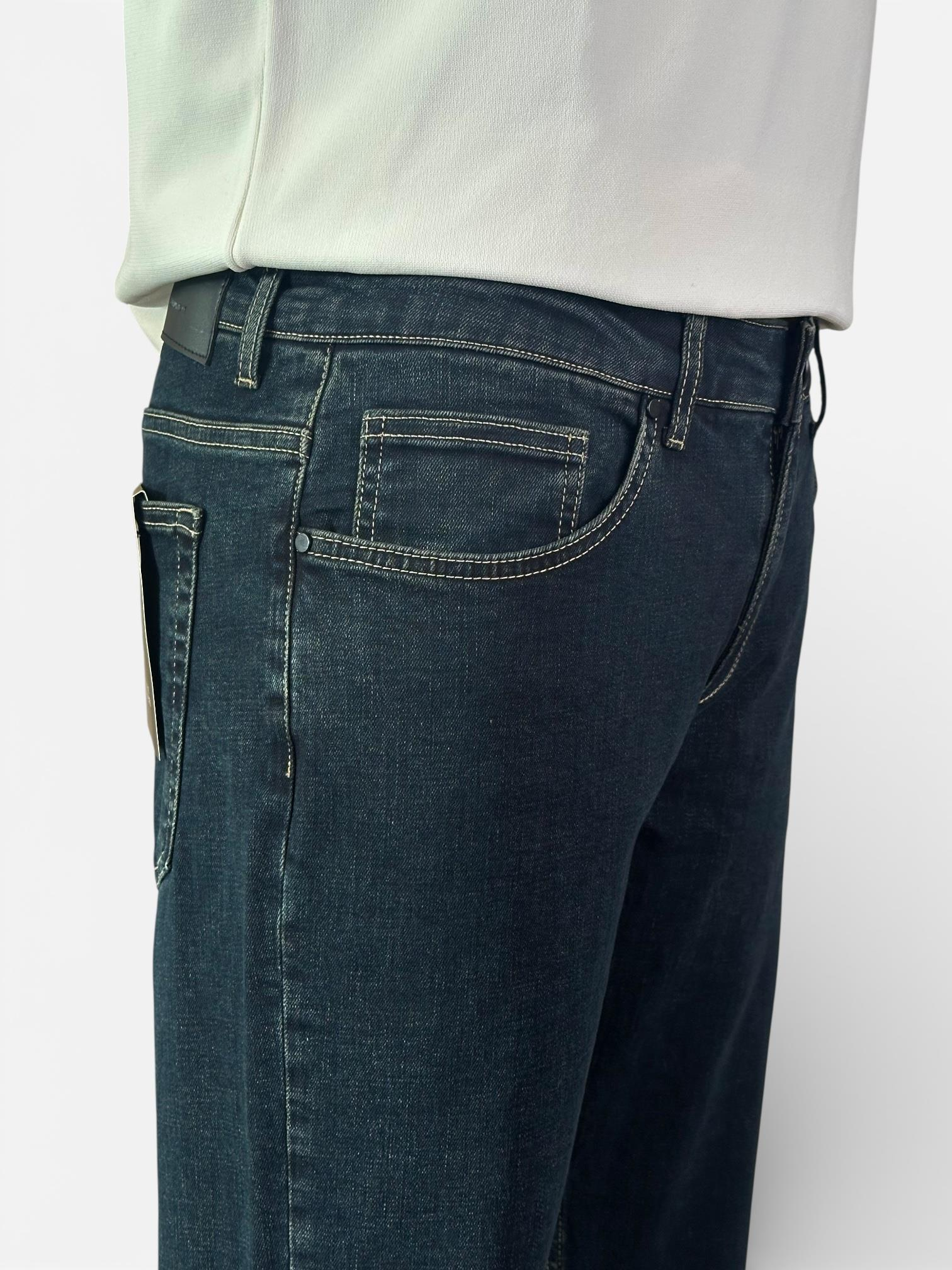 Erkek Slim Fit Koyu Yeşil Renk Jean Pantolon