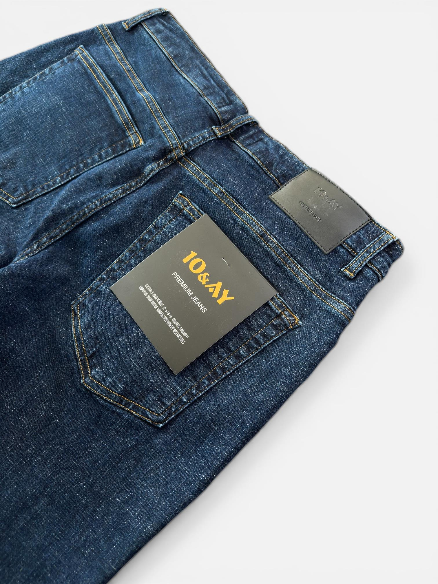 Erkek Slim Fit Lacivert Renk Jean Pantolon