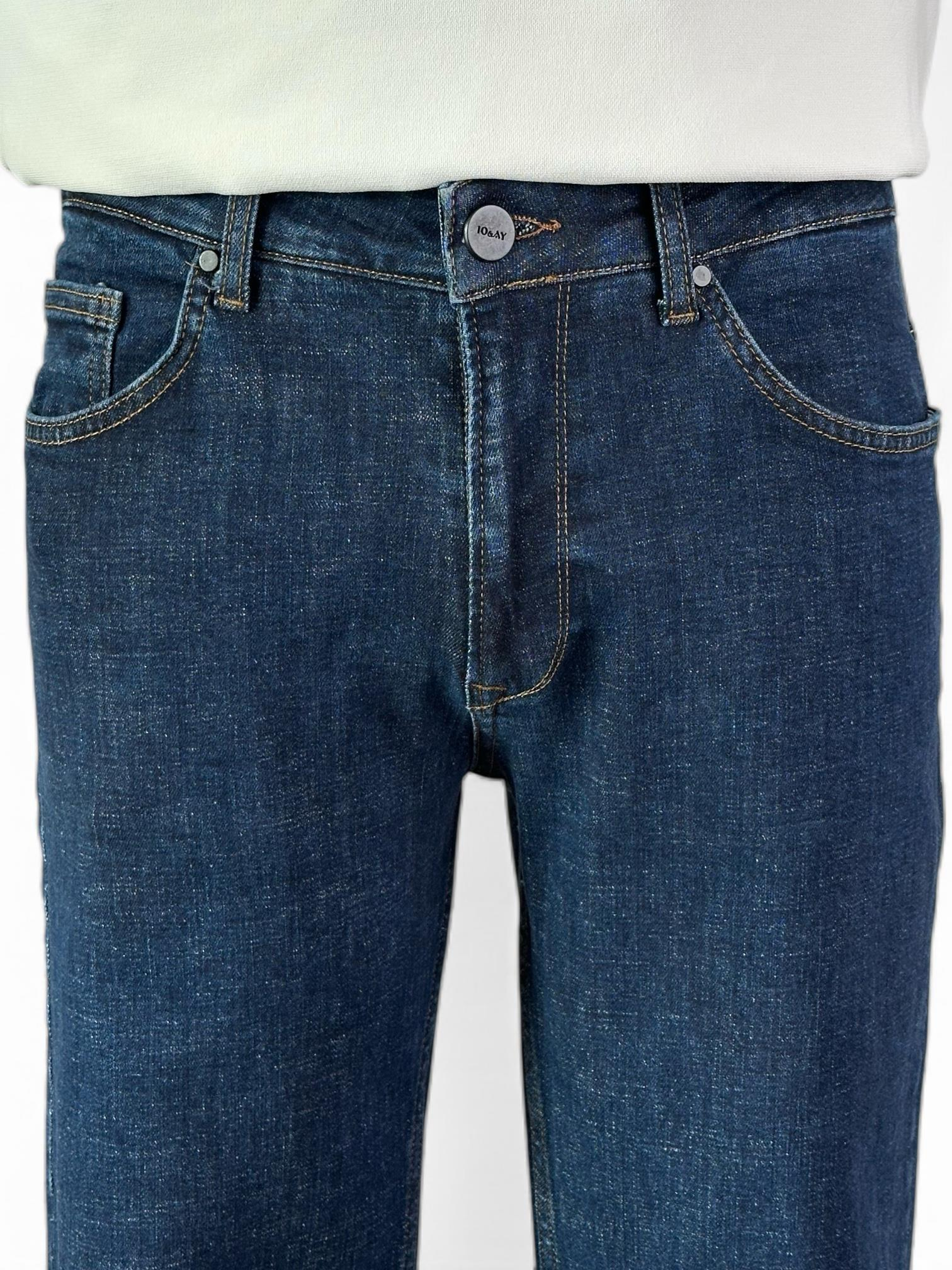 Erkek Slim Fit Lacivert Renk Jean Pantolon