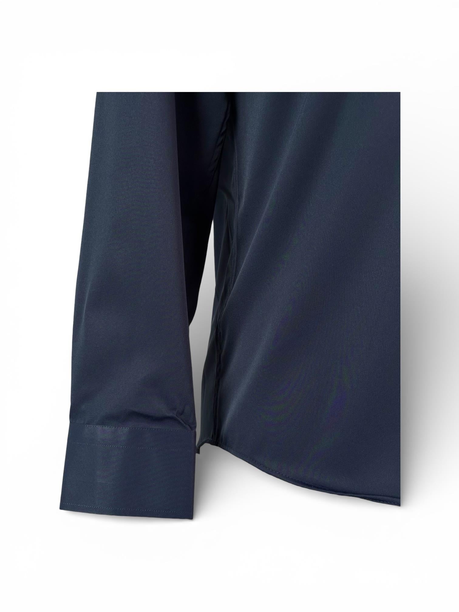 Erkek Slim Fit Lacivert Renk Klasik Gömlek