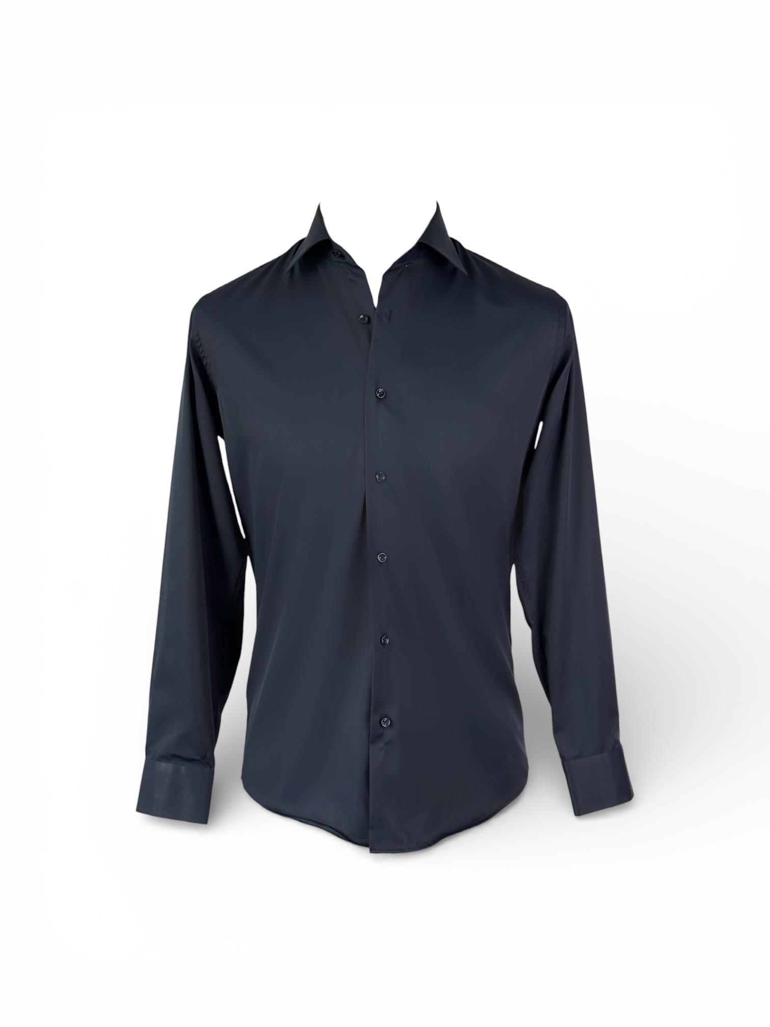 Erkek Slim Fit Lacivert Renk Klasik Gömlek