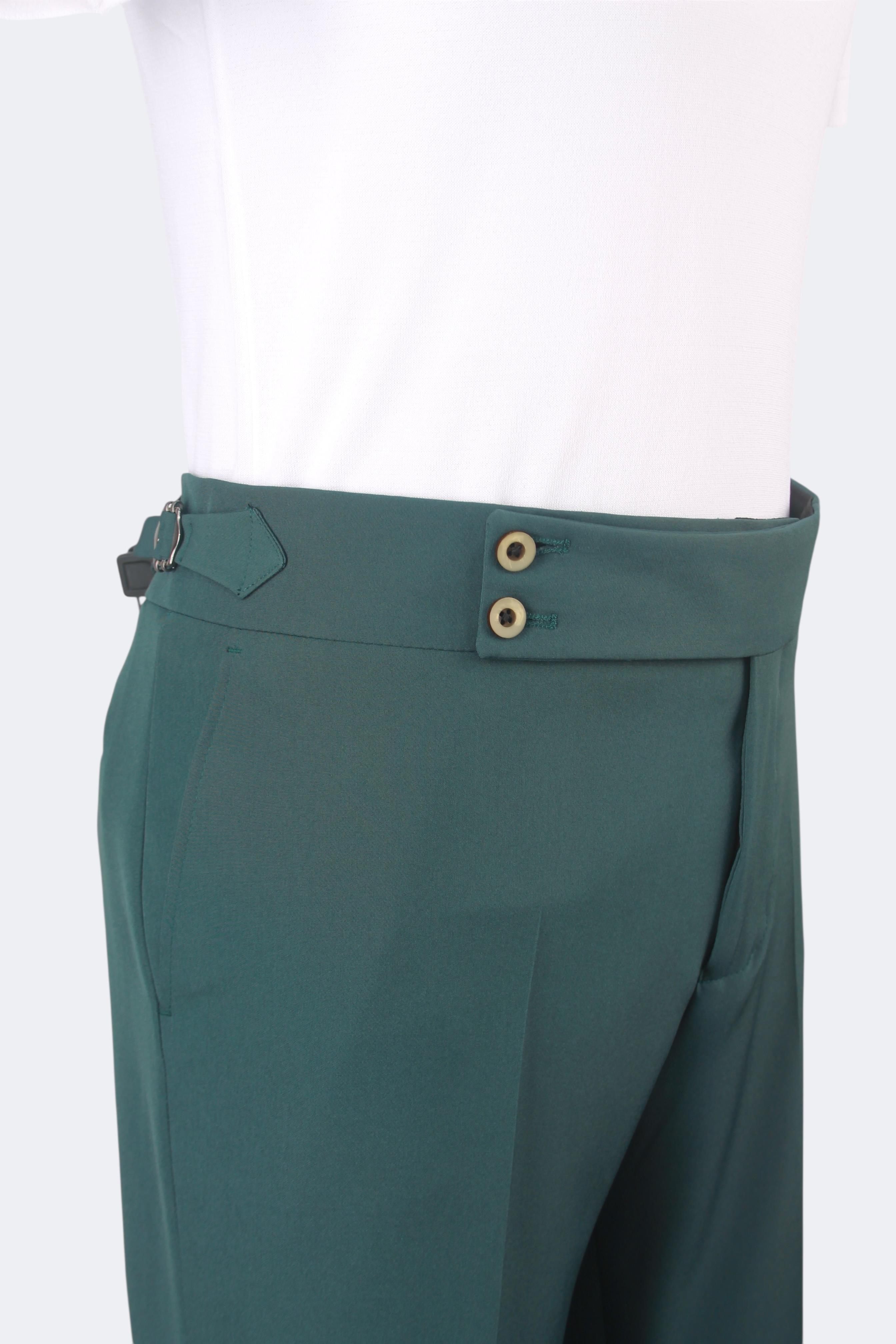 Erkek Slim Fit Petrol Yeşil Renk Takım Elbise