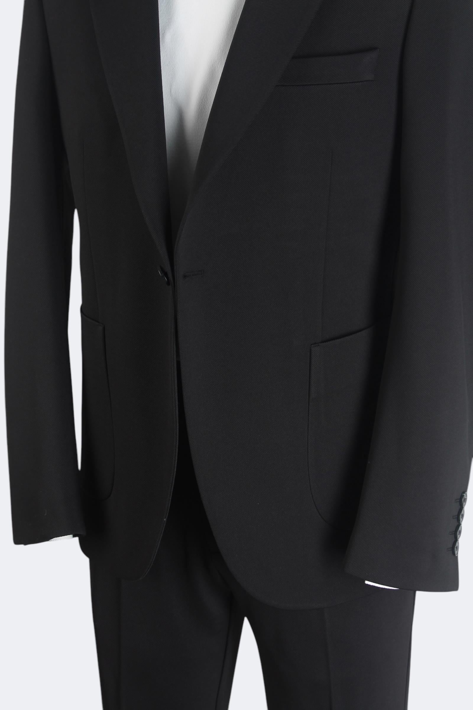Erkek Slim Fit Siyah Renk İpli Spor Takım Elbise