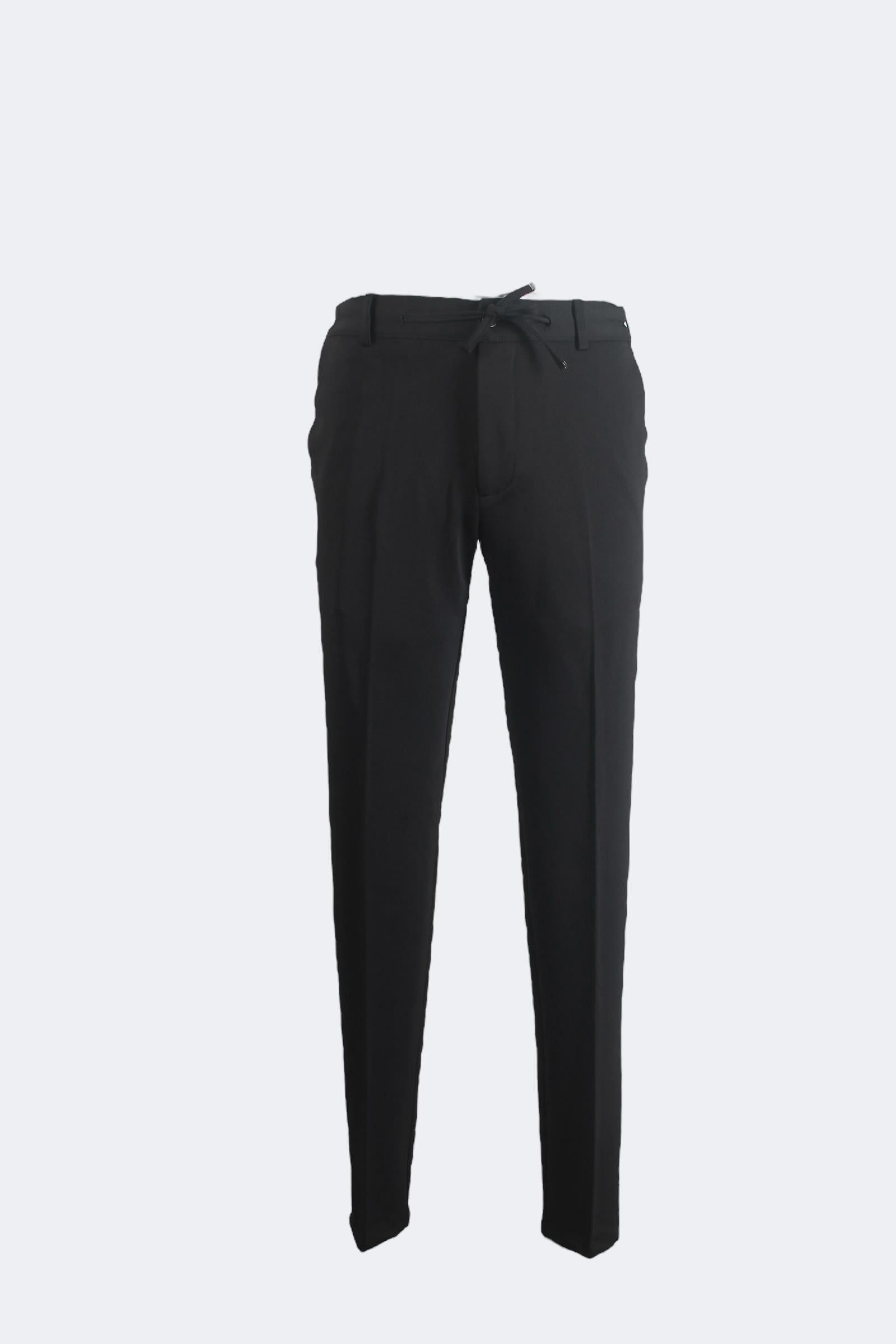 Erkek Slim Fit Siyah Renk İpli Spor Takım Elbise