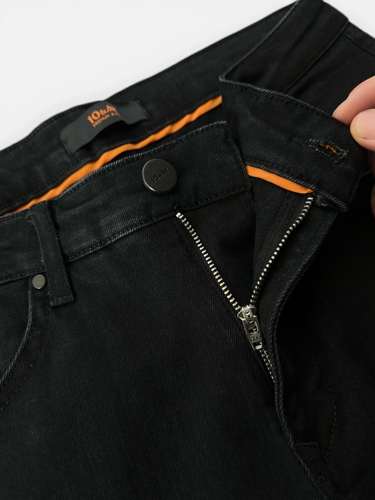 Erkek Slim Fit Siyah Renk Jean Pantolon